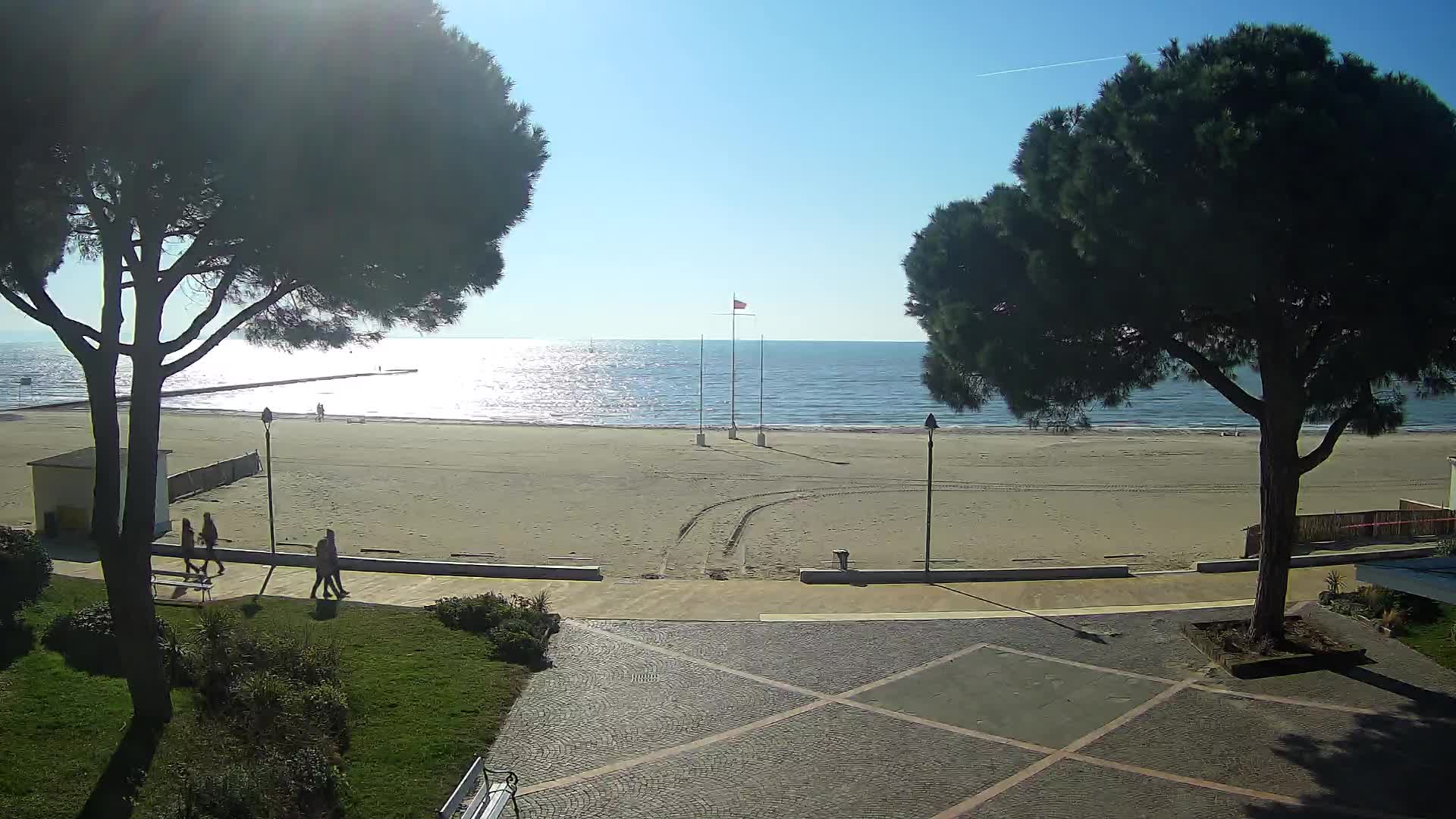 Grado Strand Eingang | Live-Ansicht der Küste