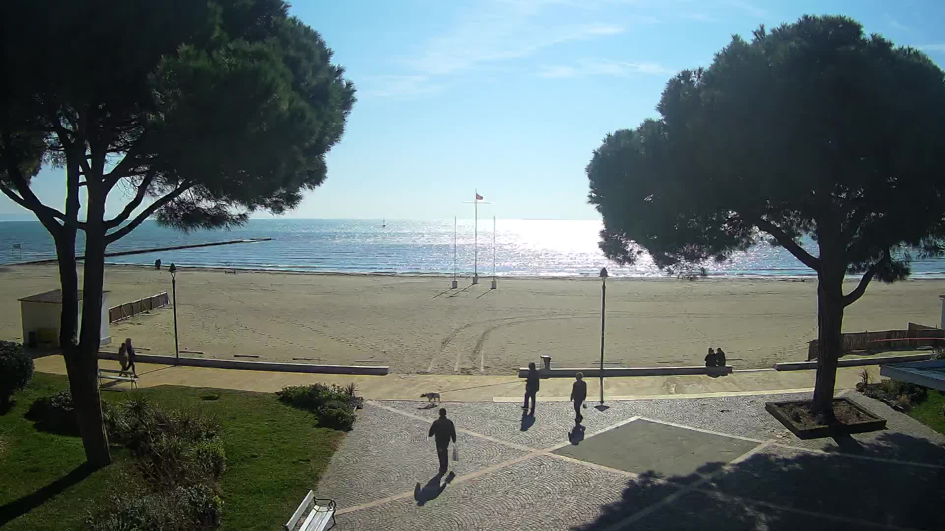 Grado Strand Eingang | Live-Ansicht der Küste