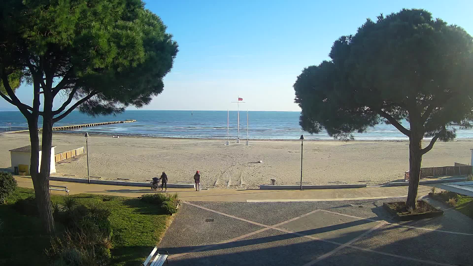 Entrée Plage Grado | Vue en Direct sur le Littoral