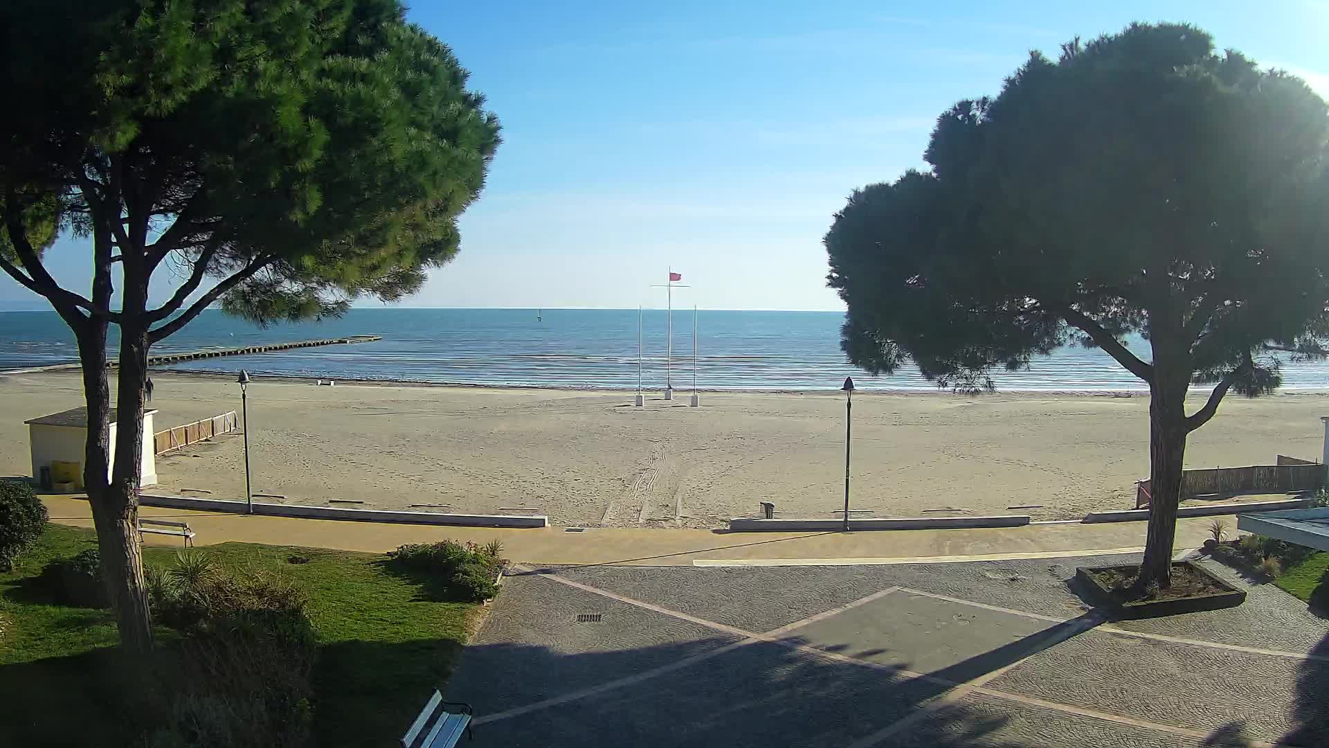 Entrée Plage Grado | Vue en Direct sur le Littoral