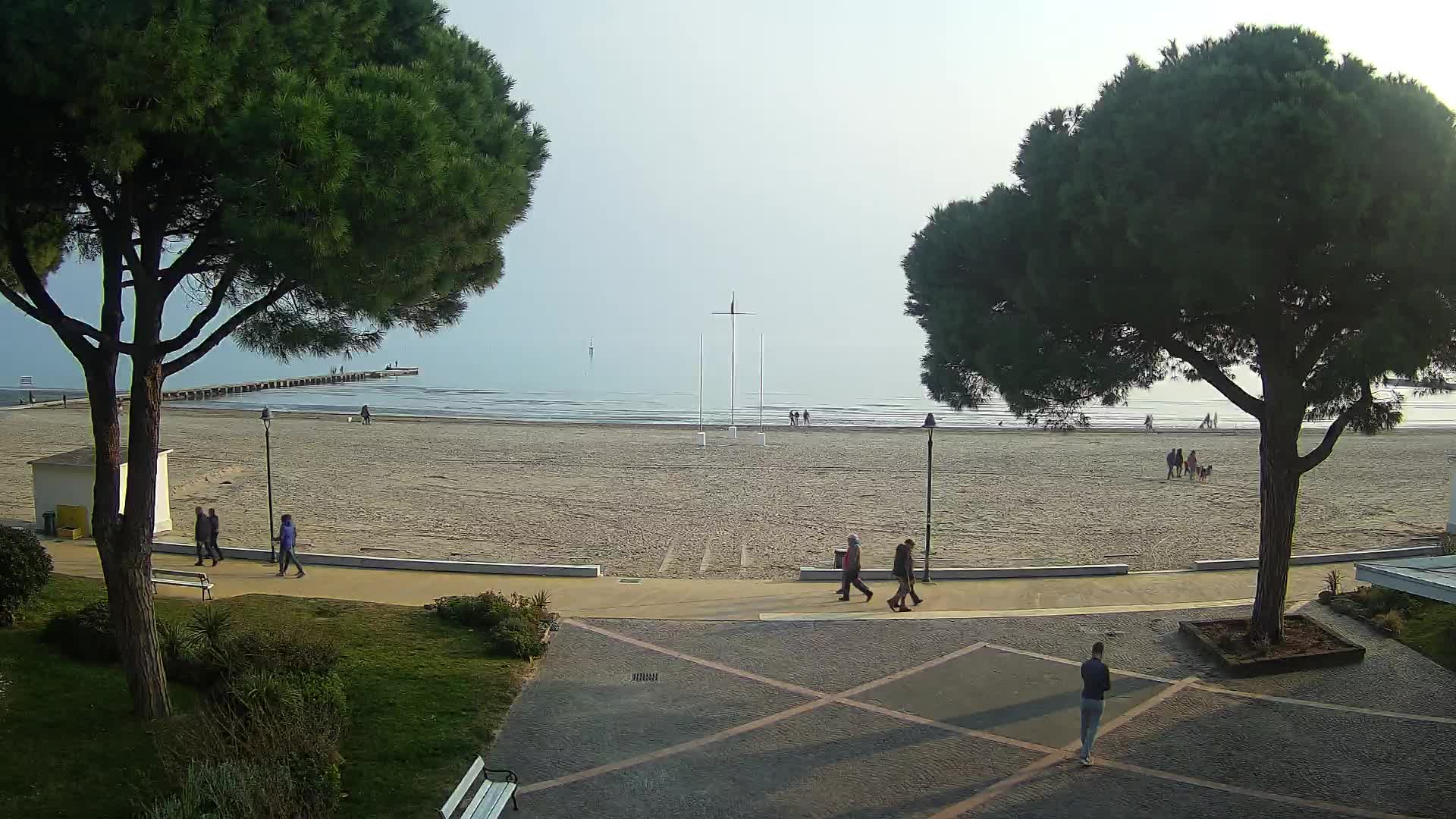 Entrée Plage Grado | Vue en Direct sur le Littoral