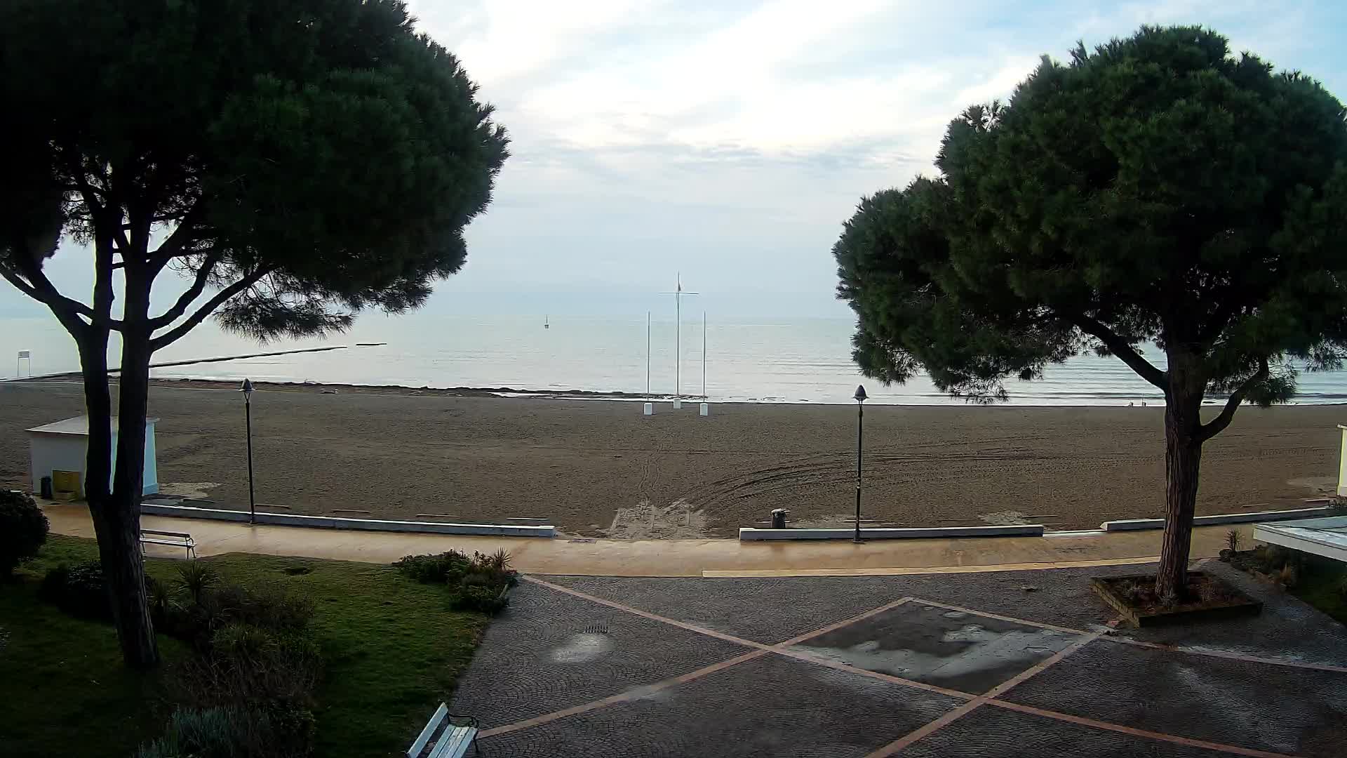 Grado Strand Eingang | Live-Ansicht der Küste