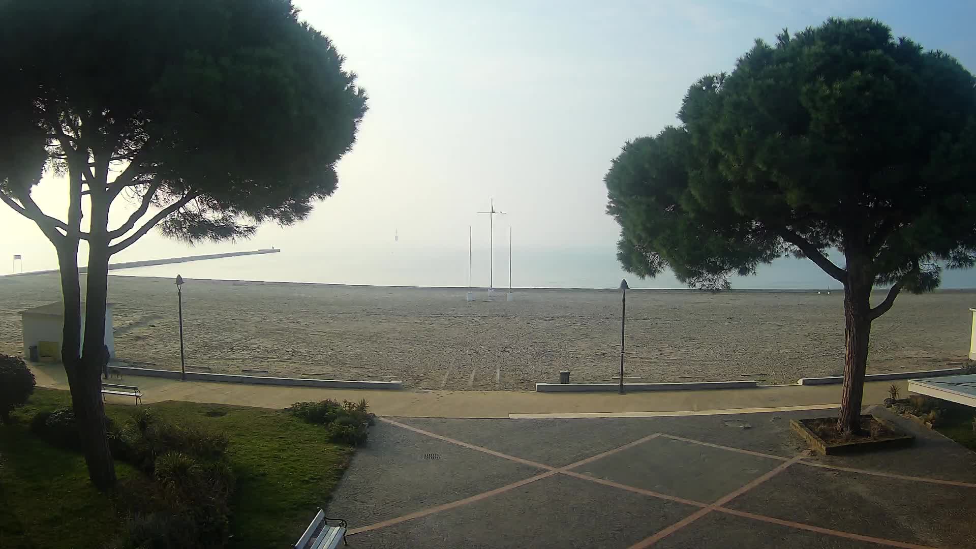 Entrée Plage Grado | Vue en Direct sur le Littoral