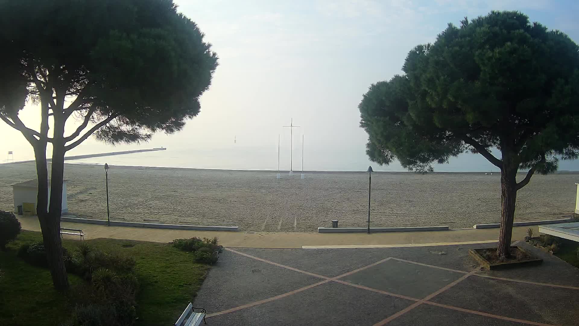 Entrée Plage Grado | Vue en Direct sur le Littoral