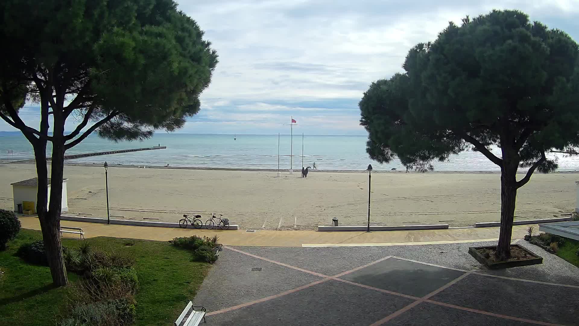 Entrée Plage Grado | Vue en Direct sur le Littoral