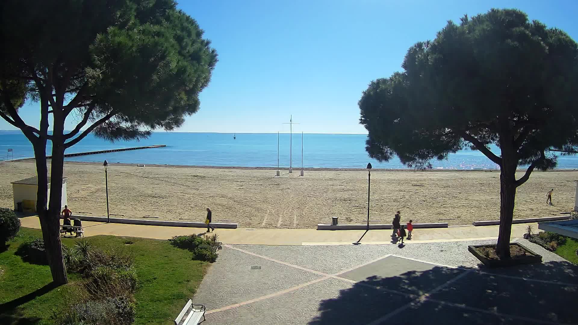 Entrée Plage Grado | Vue en Direct sur le Littoral