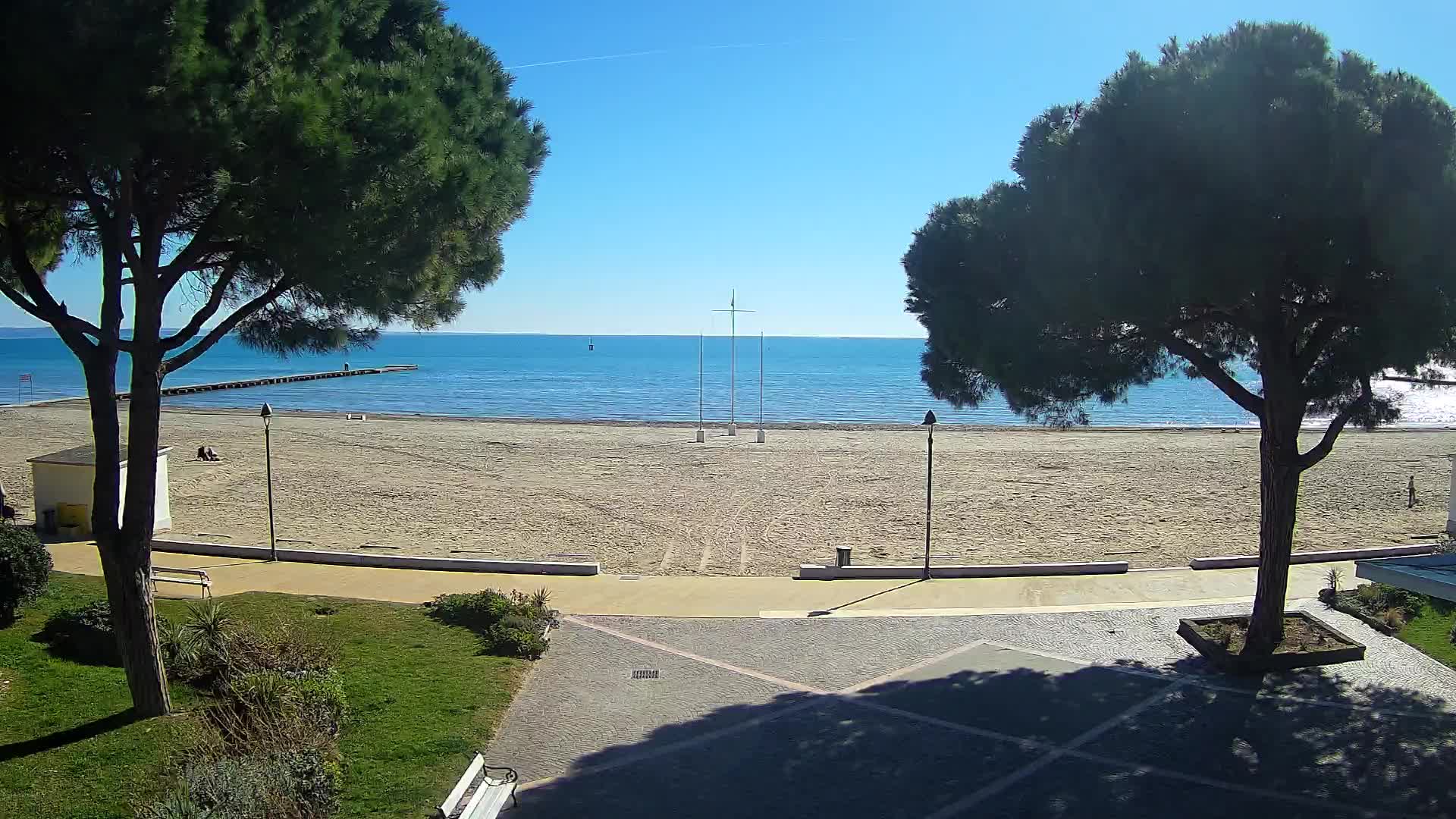 Entrée Plage Grado | Vue en Direct sur le Littoral