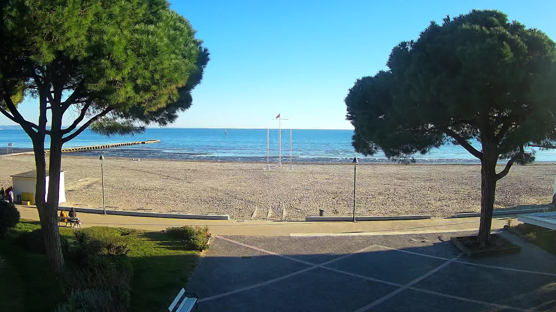 Entrée Plage Grado | Vue en Direct sur le Littoral