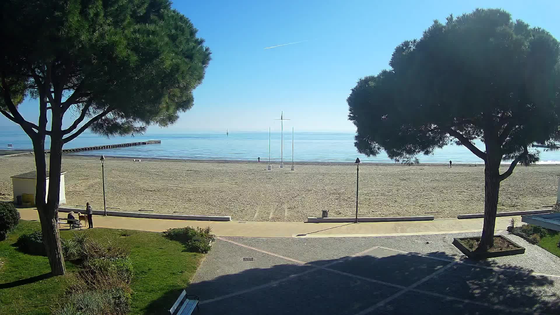 Grado Ulaz na Plažu | Pogled Uživo na Obalu