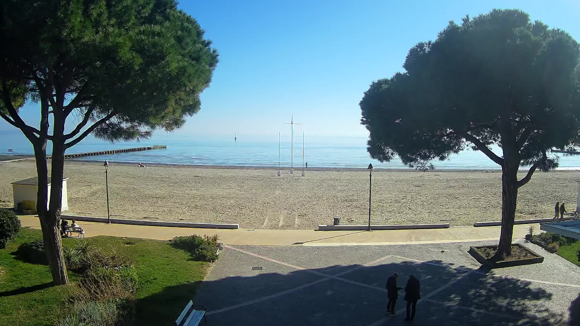 Grado Ulaz na Plažu | Pogled Uživo na Obalu