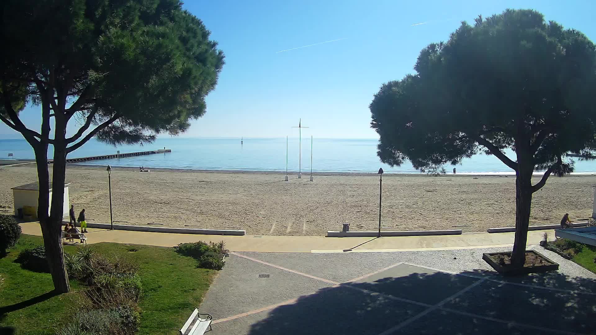 Grado Strand Eingang | Live-Ansicht der Küste