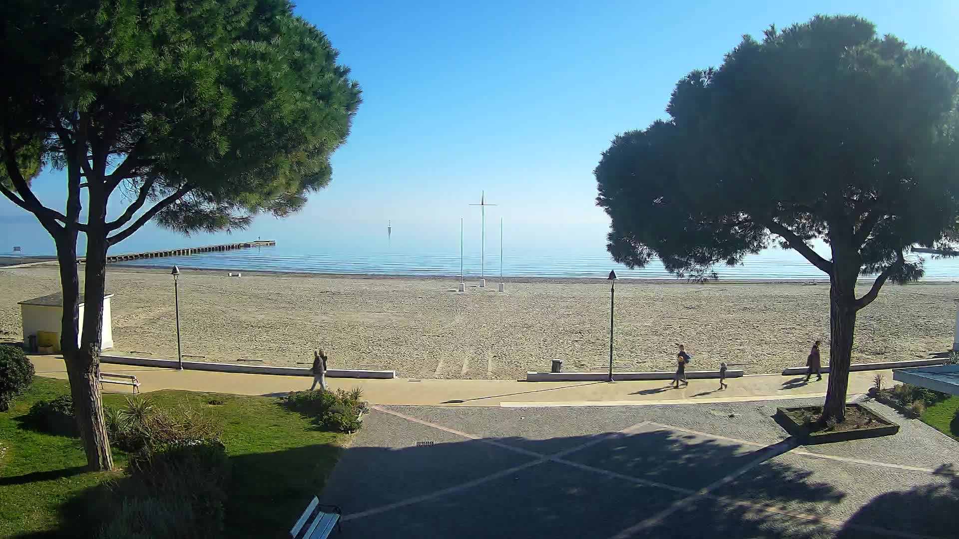 Entrée Plage Grado | Vue en Direct sur le Littoral