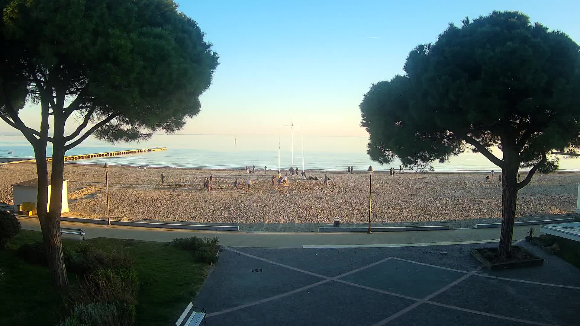 Grado Ulaz na Plažu | Pogled Uživo na Obalu