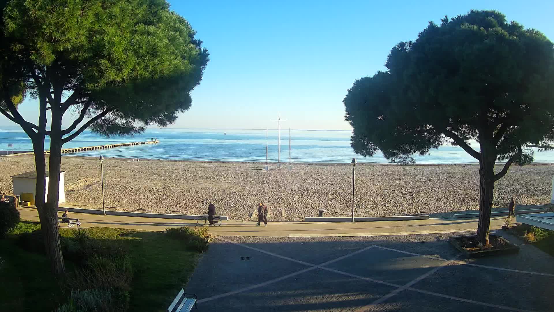 Grado Strand Eingang | Live-Ansicht der Küste