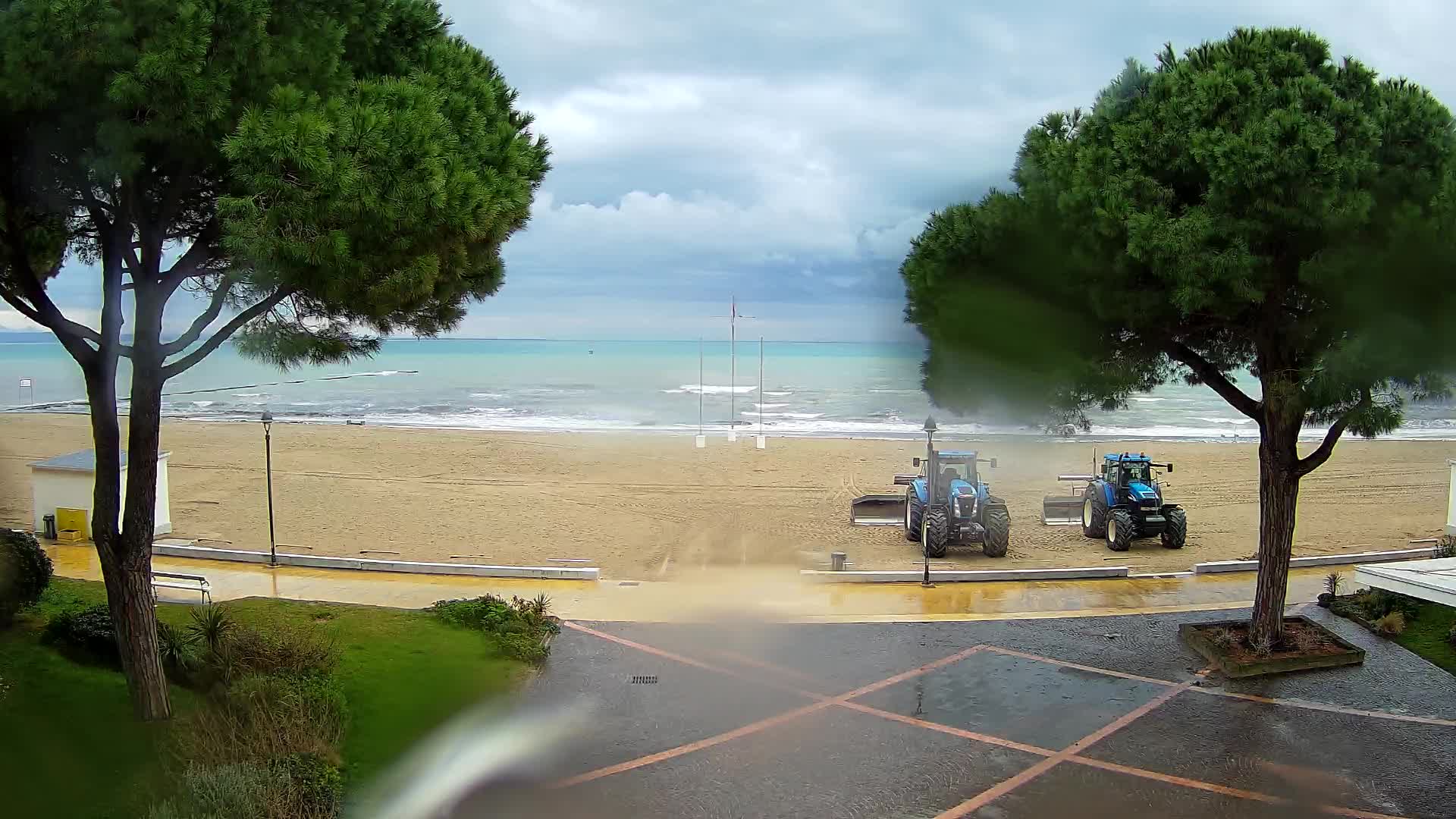 Grado Strand Eingang | Live-Ansicht der Küste