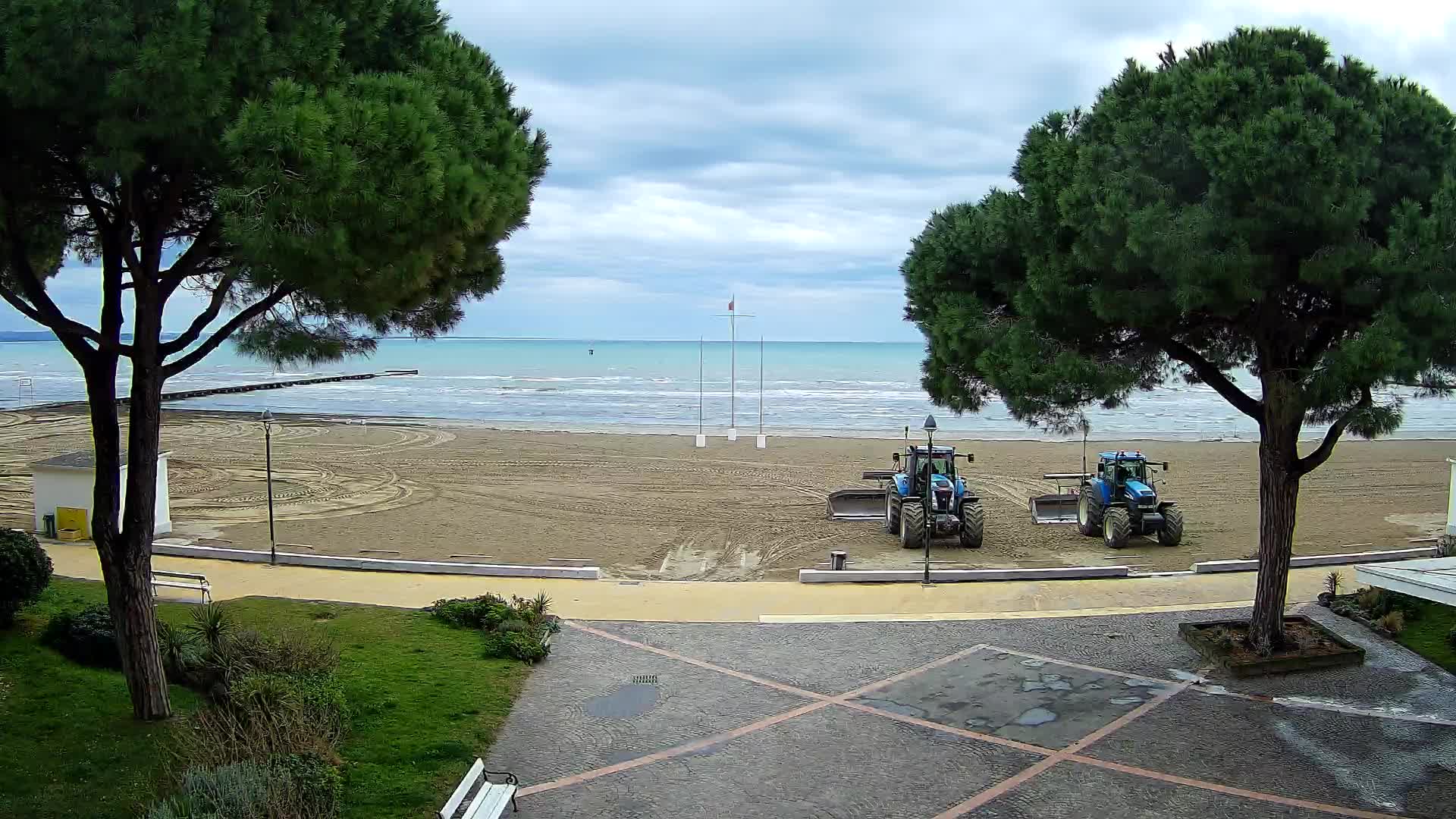 Grado Strand Eingang | Live-Ansicht der Küste