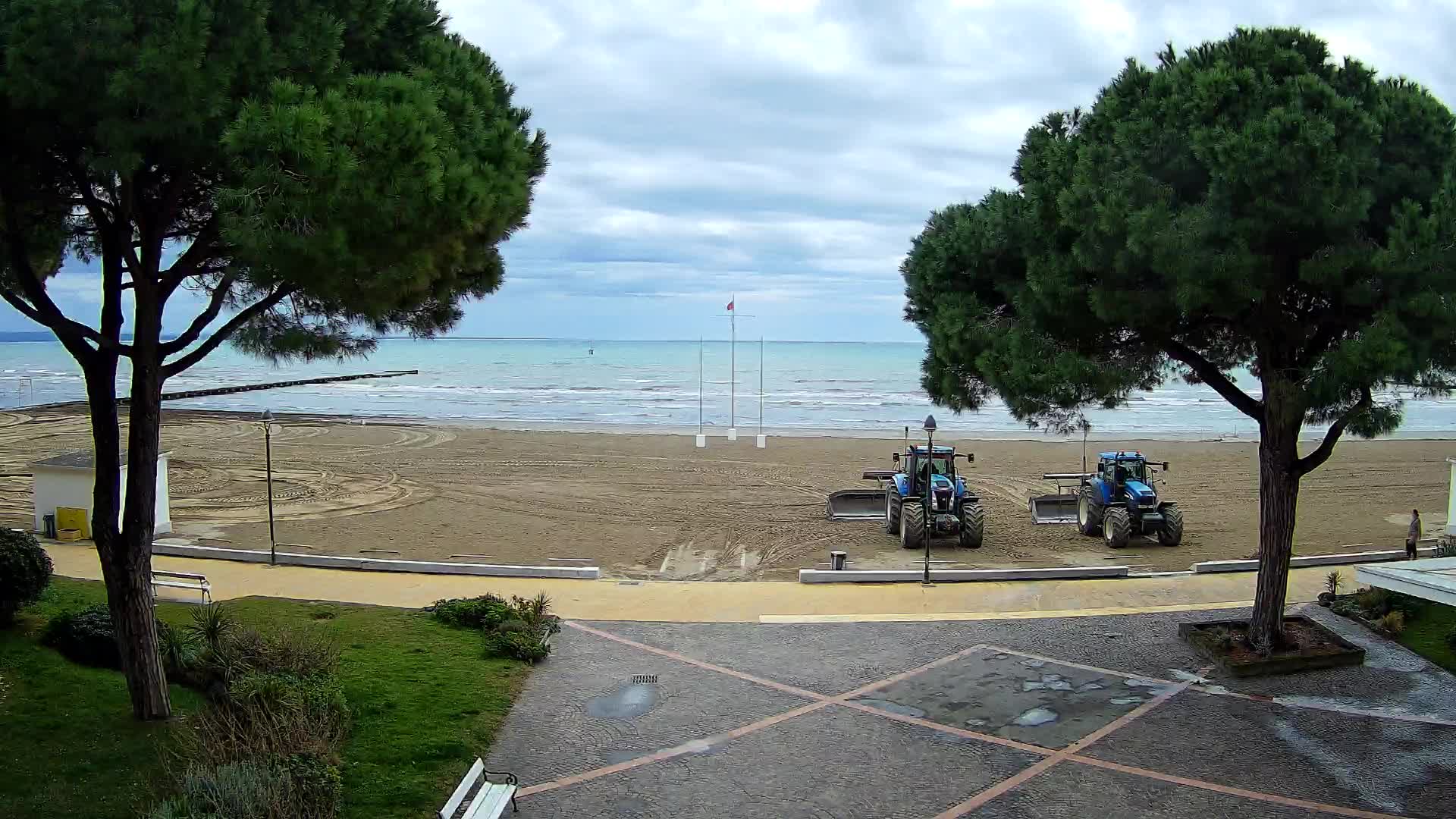 Entrée Plage Grado | Vue en Direct sur le Littoral