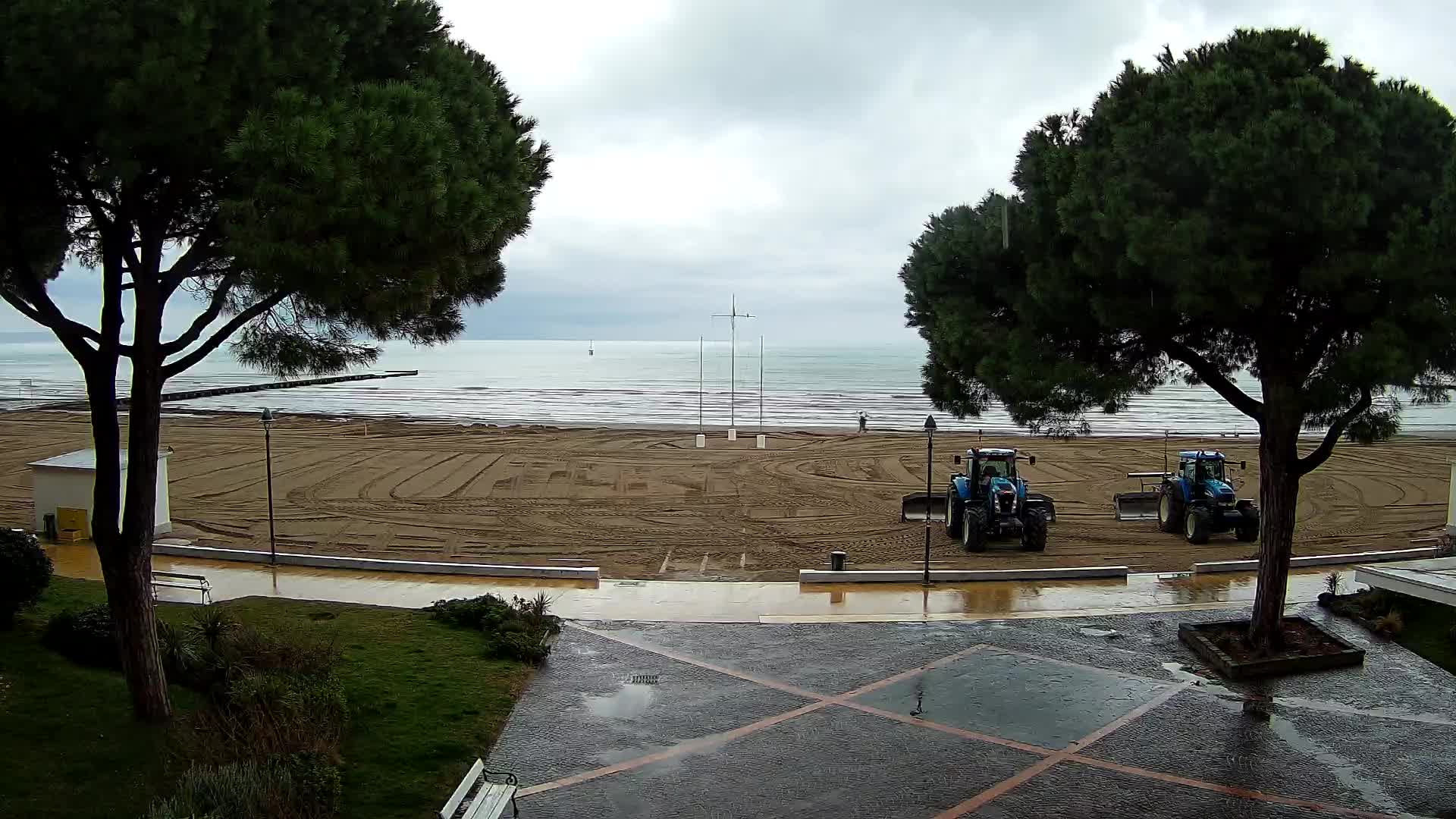 Grado Strand Eingang | Live-Ansicht der Küste