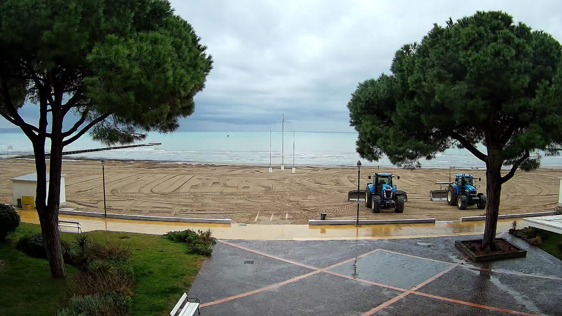 Grado Strand Eingang | Live-Ansicht der Küste