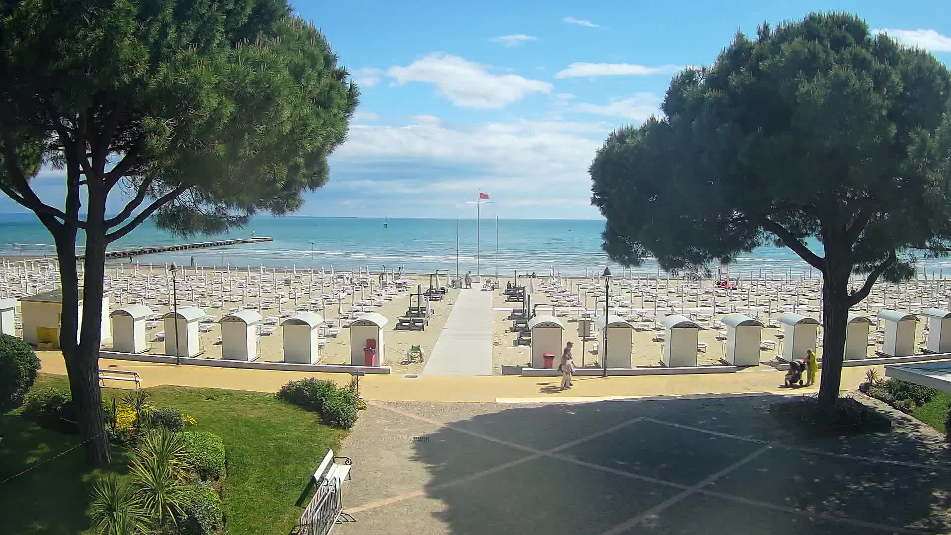Entrée Plage Grado | Vue en Direct sur le Littoral