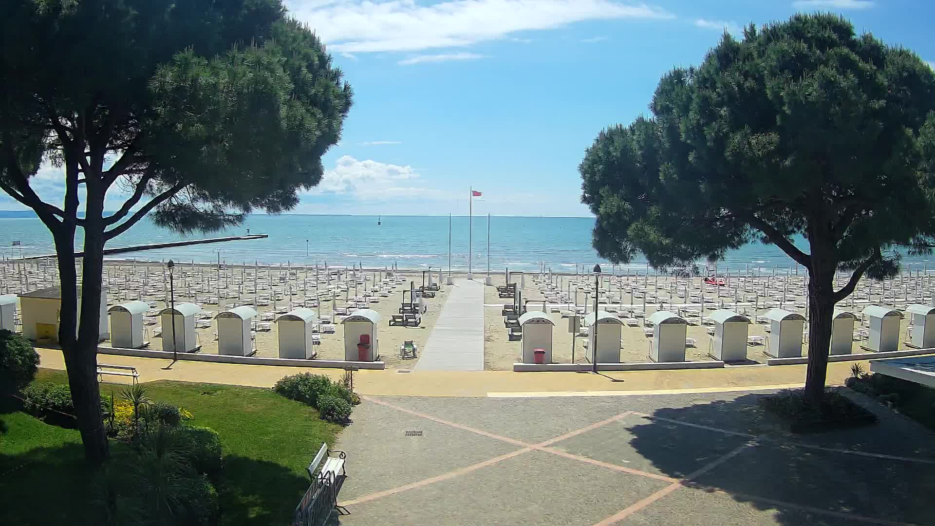 Grado Strand Eingang | Live-Ansicht der Küste