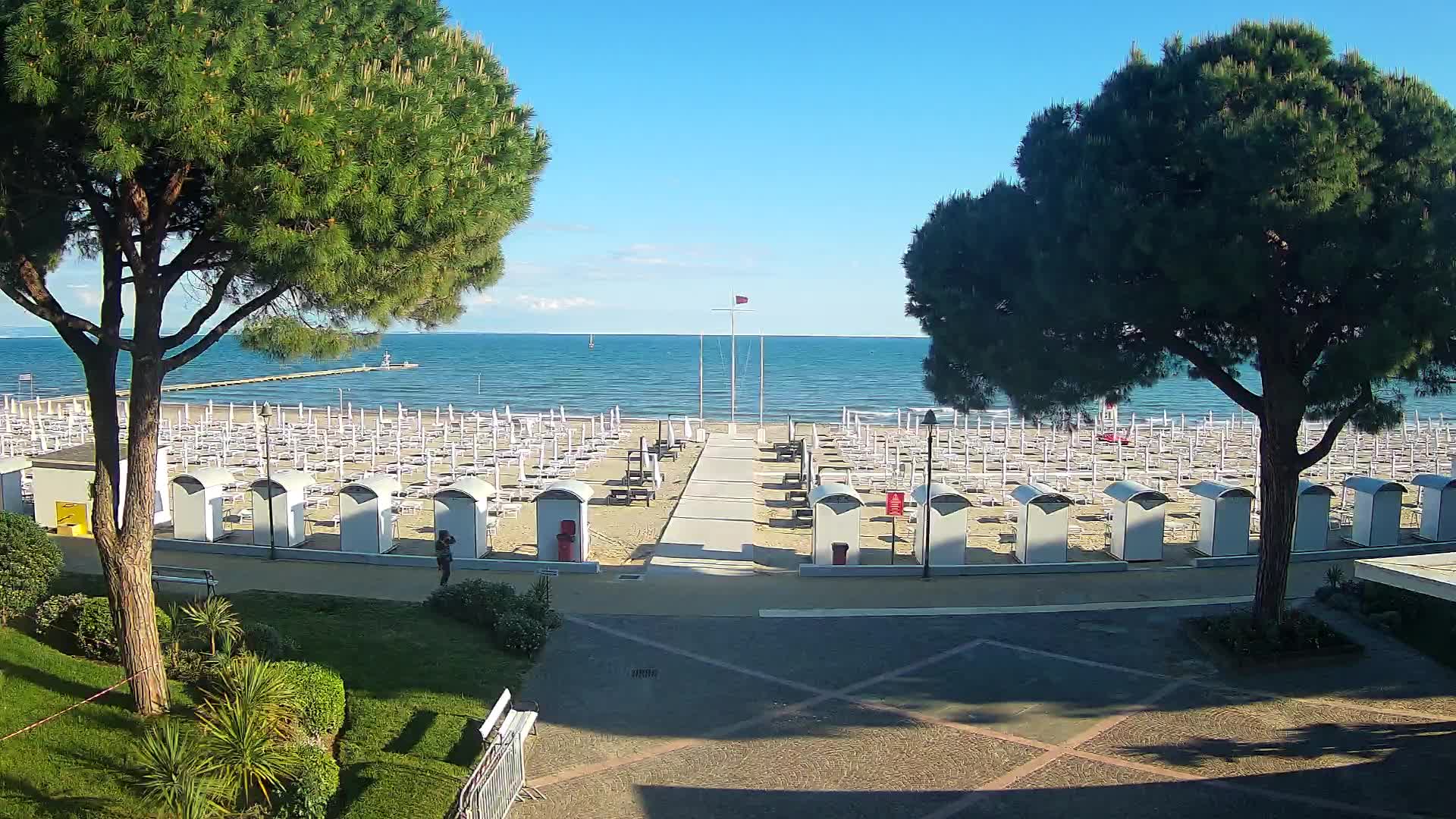 Grado Strand Eingang | Live-Ansicht der Küste