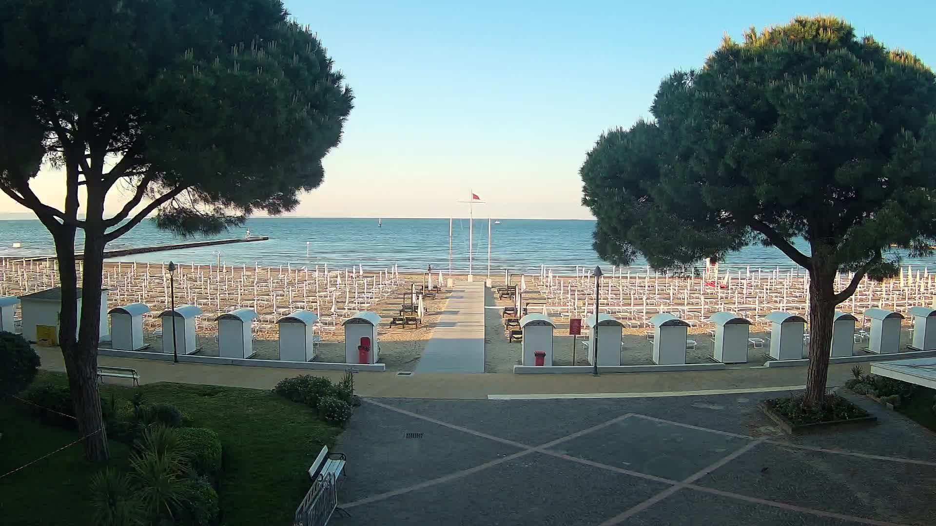 Entrée Plage Grado | Vue en Direct sur le Littoral