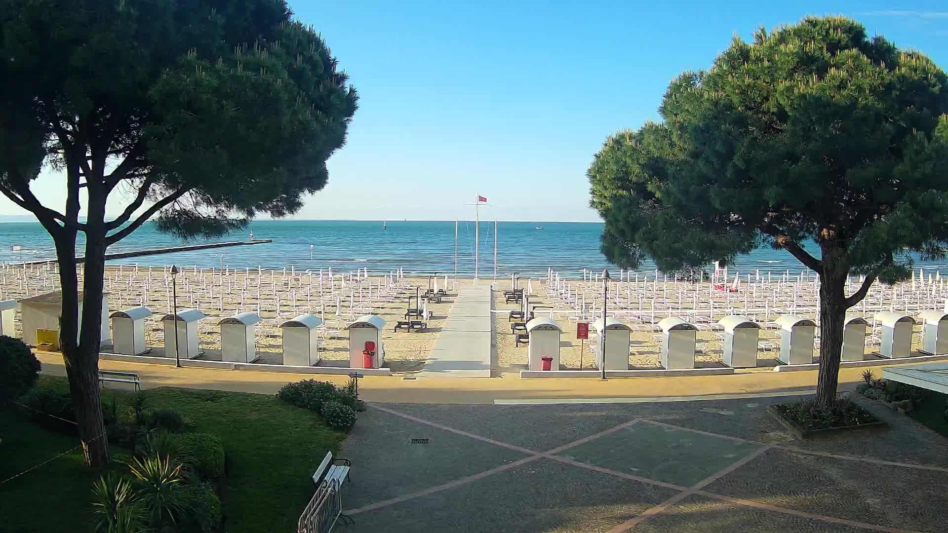 Entrée Plage Grado | Vue en Direct sur le Littoral