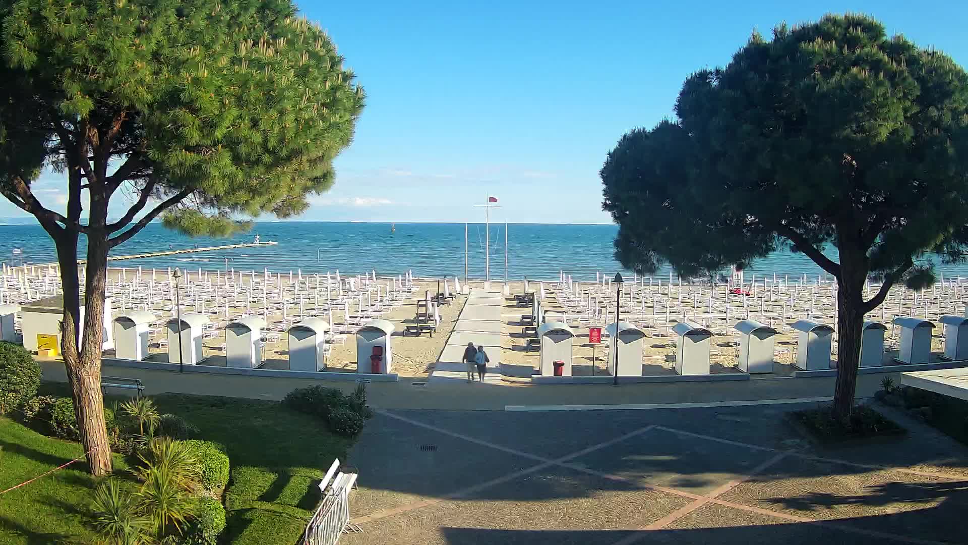 Grado Strand Eingang | Live-Ansicht der Küste