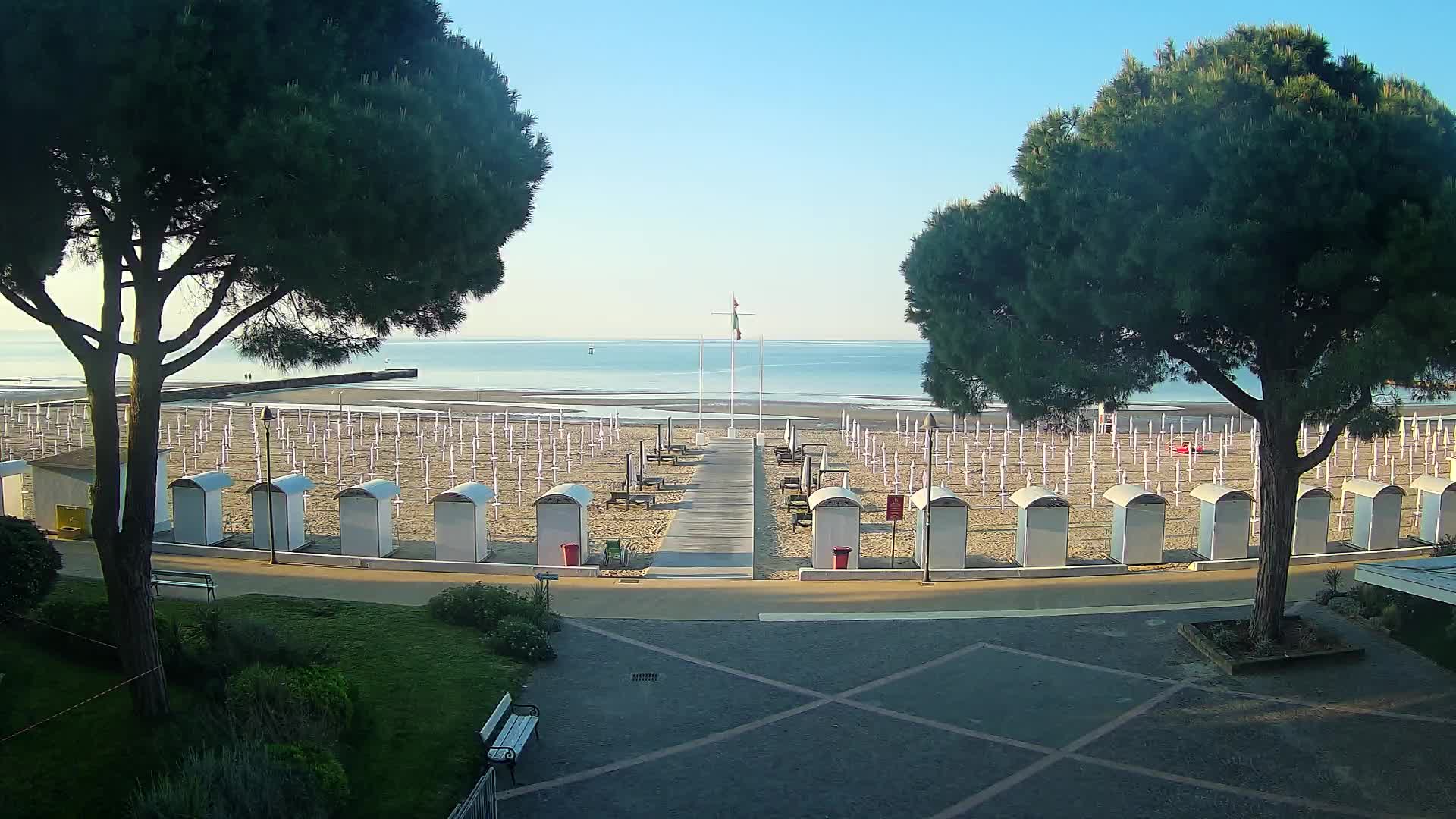 Grado Strand Eingang | Live-Ansicht der Küste