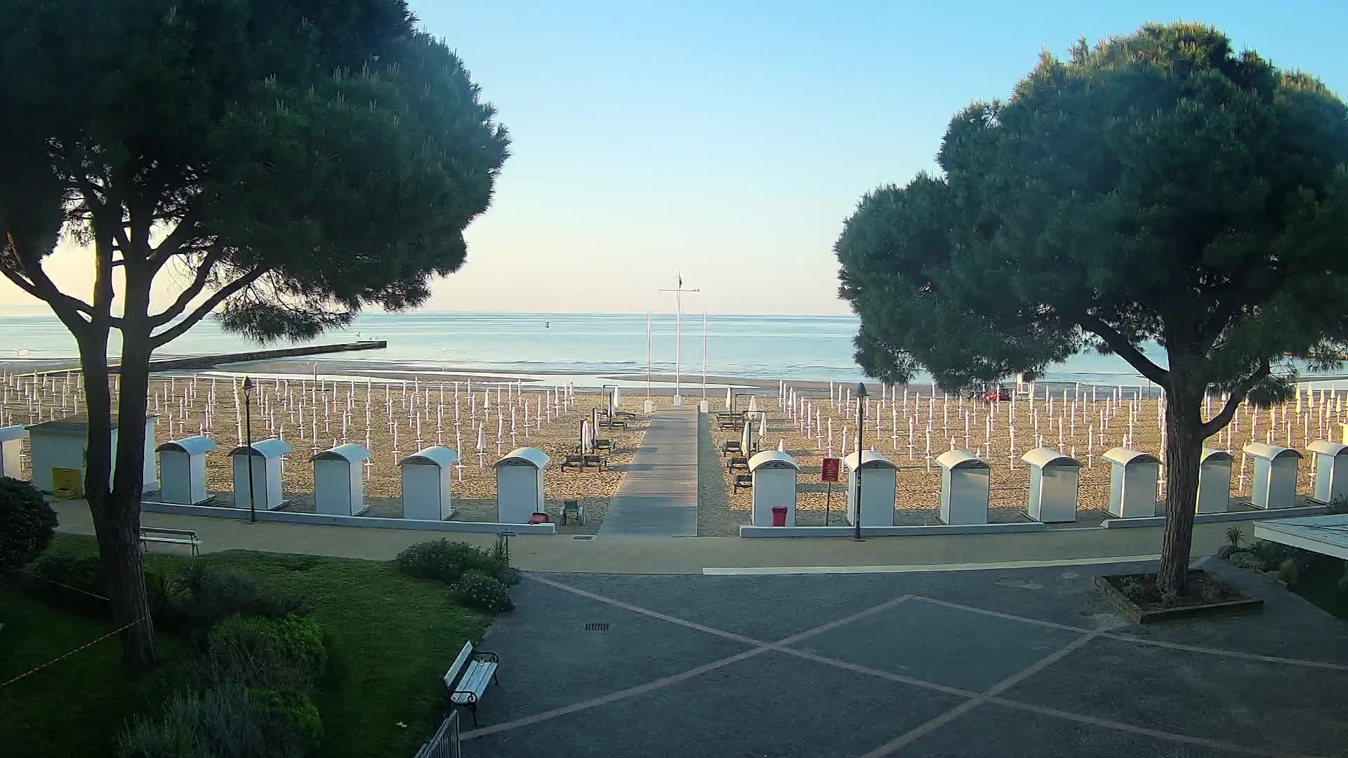 Entrée Plage Grado | Vue en Direct sur le Littoral