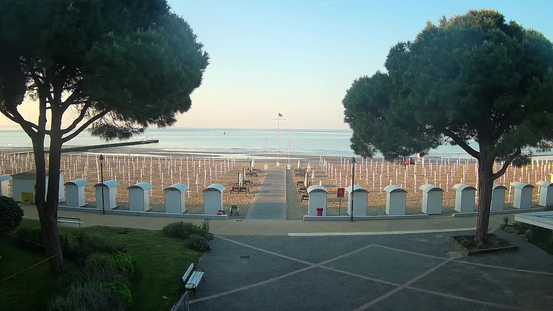 Grado Strand Eingang | Live-Ansicht der Küste