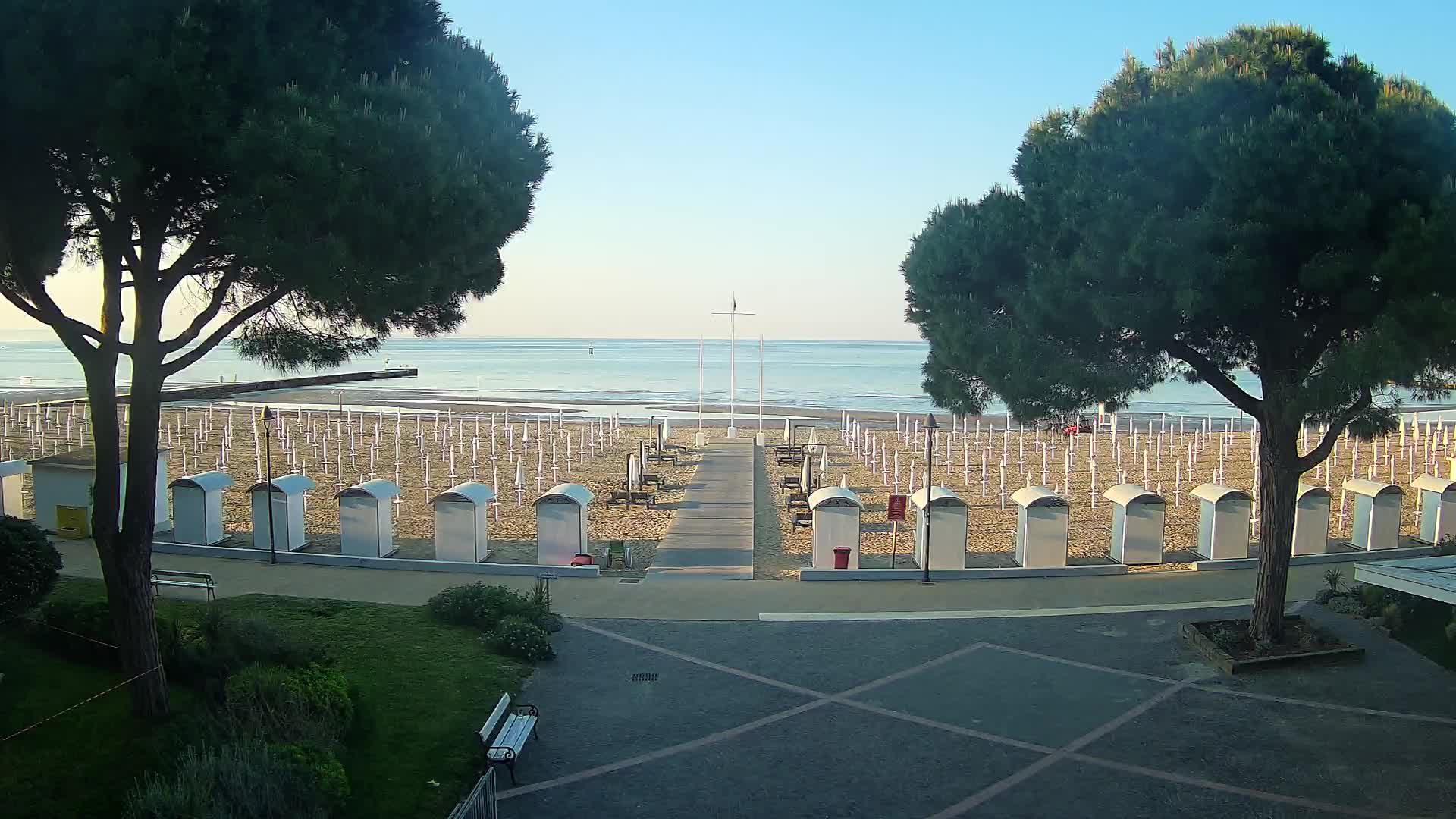 Grado Strand Eingang | Live-Ansicht der Küste