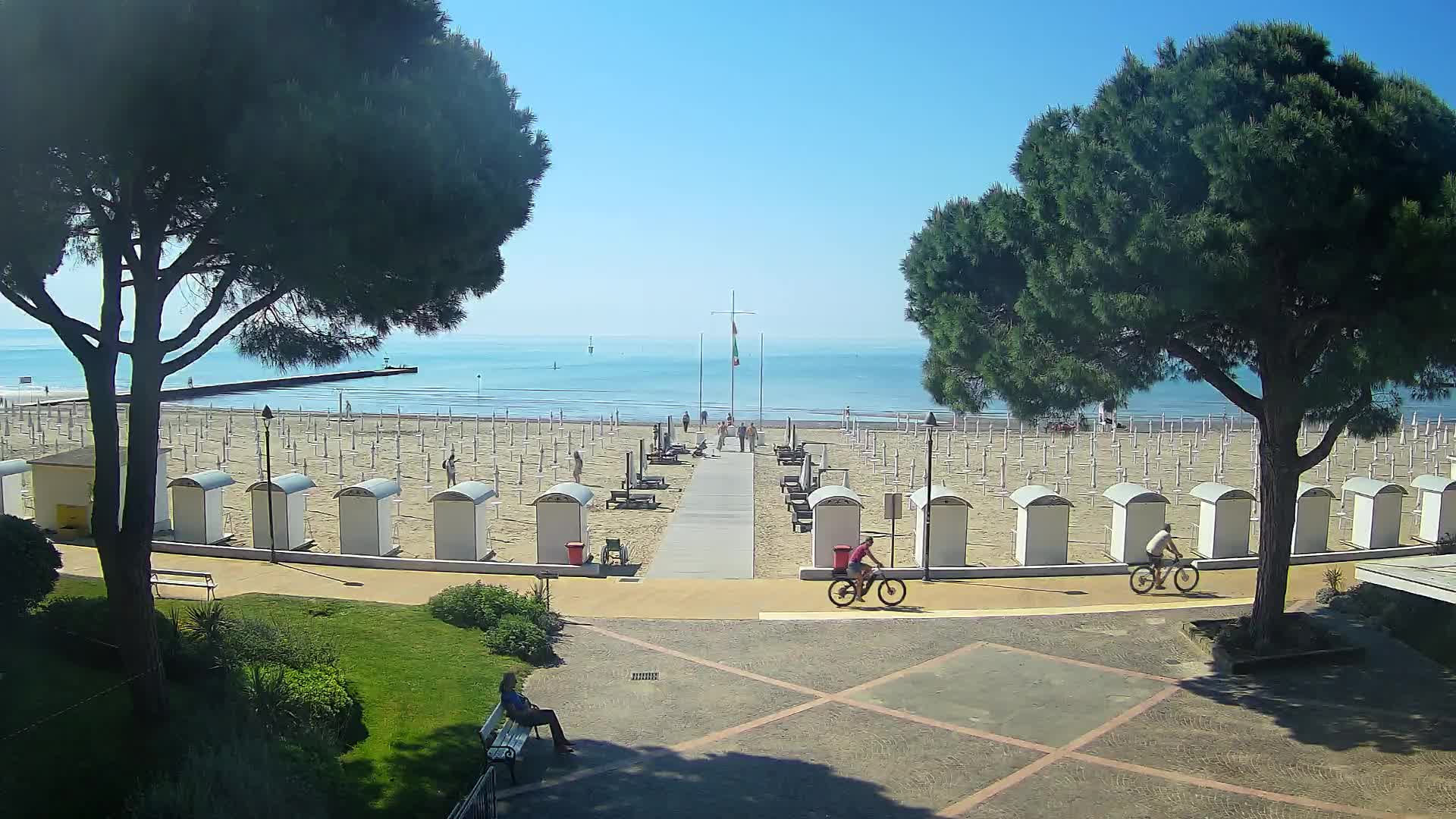 Grado Strand Eingang | Live-Ansicht der Küste