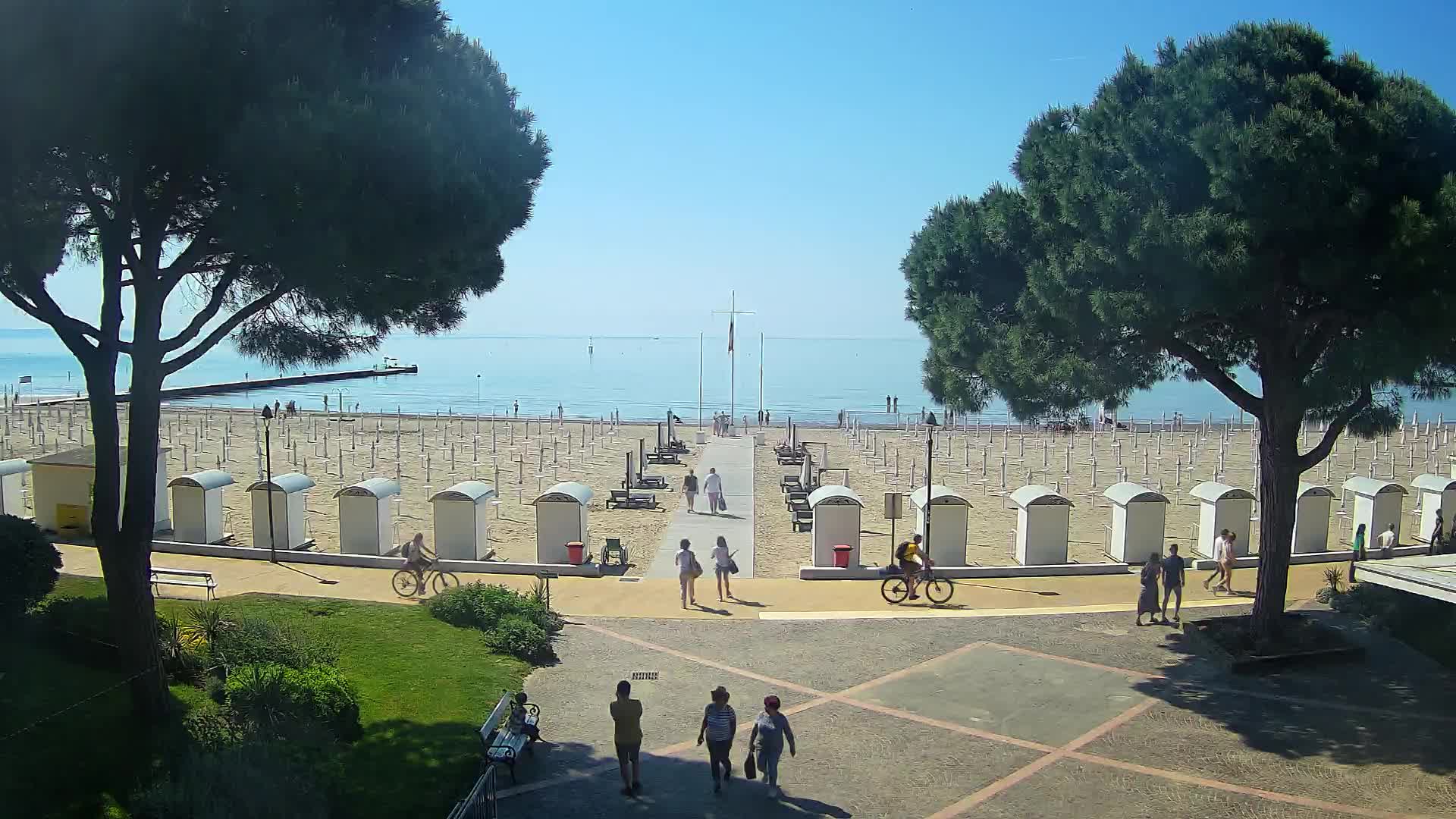 Grado Strand Eingang | Live-Ansicht der Küste
