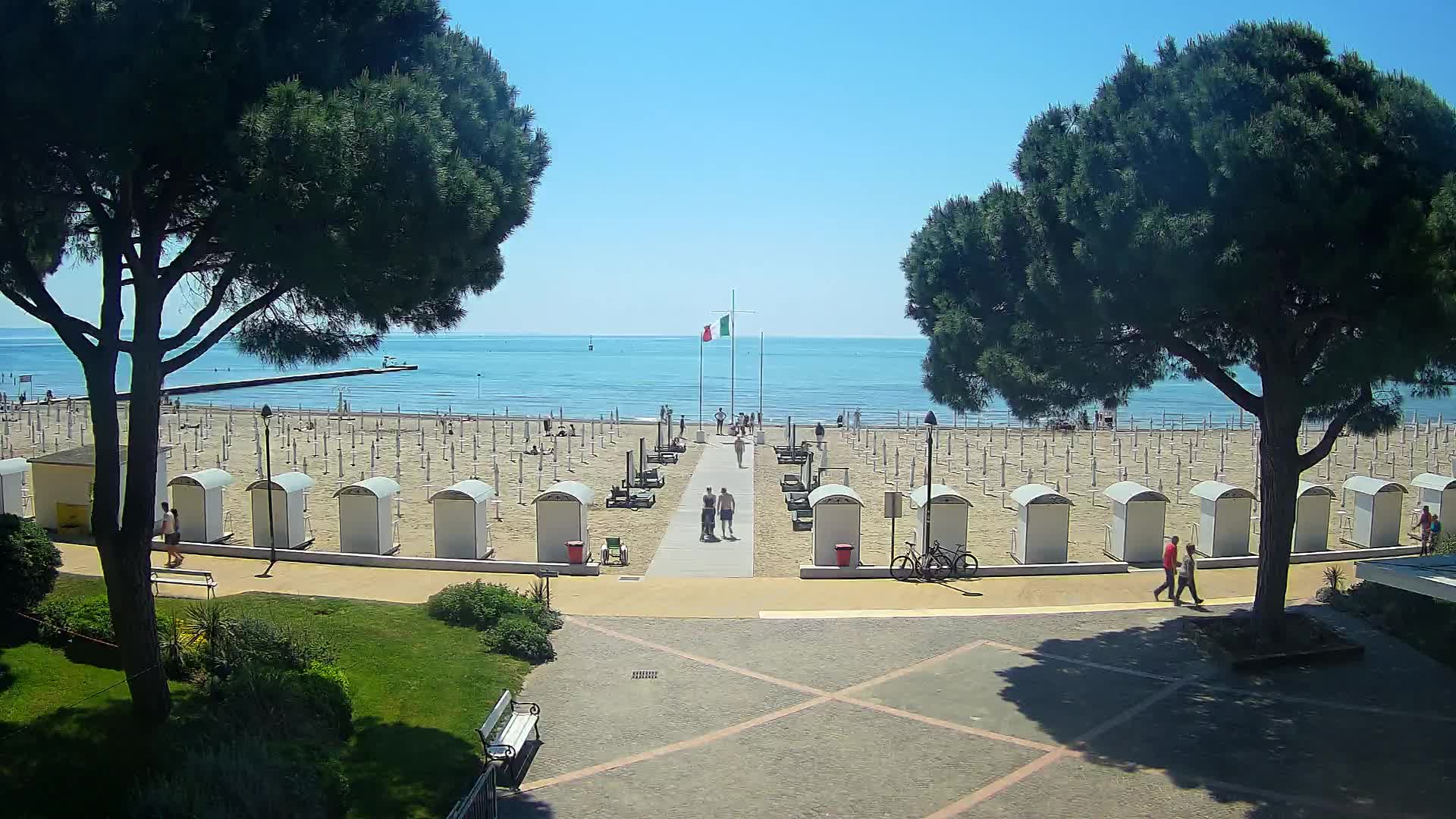 Grado Strand Eingang | Live-Ansicht der Küste