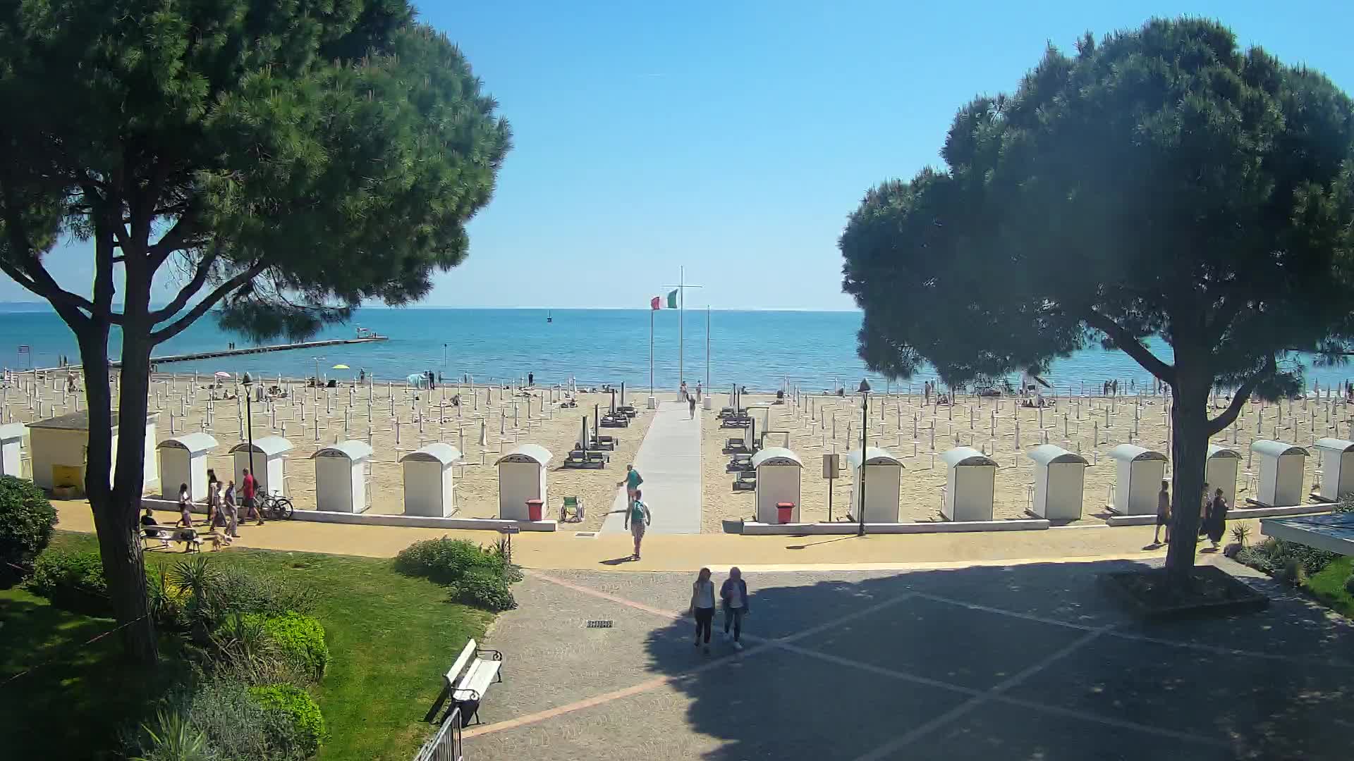 Grado Strand Eingang | Live-Ansicht der Küste