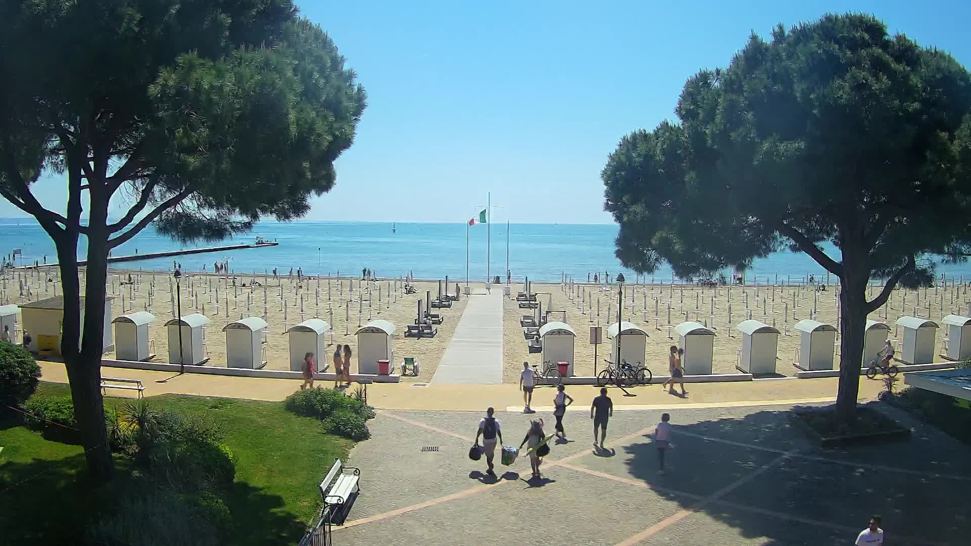 Entrée Plage Grado | Vue en Direct sur le Littoral