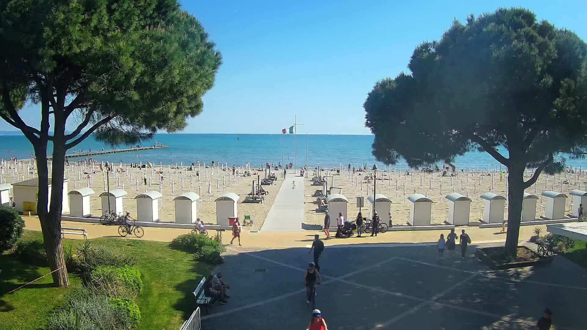 Entrée Plage Grado | Vue en Direct sur le Littoral