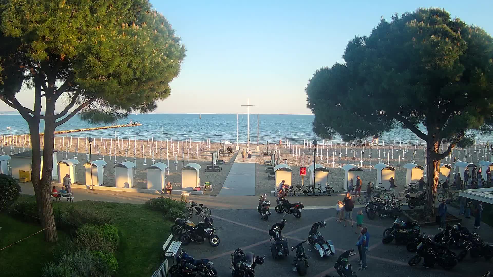 Grado Strand Eingang | Live-Ansicht der Küste
