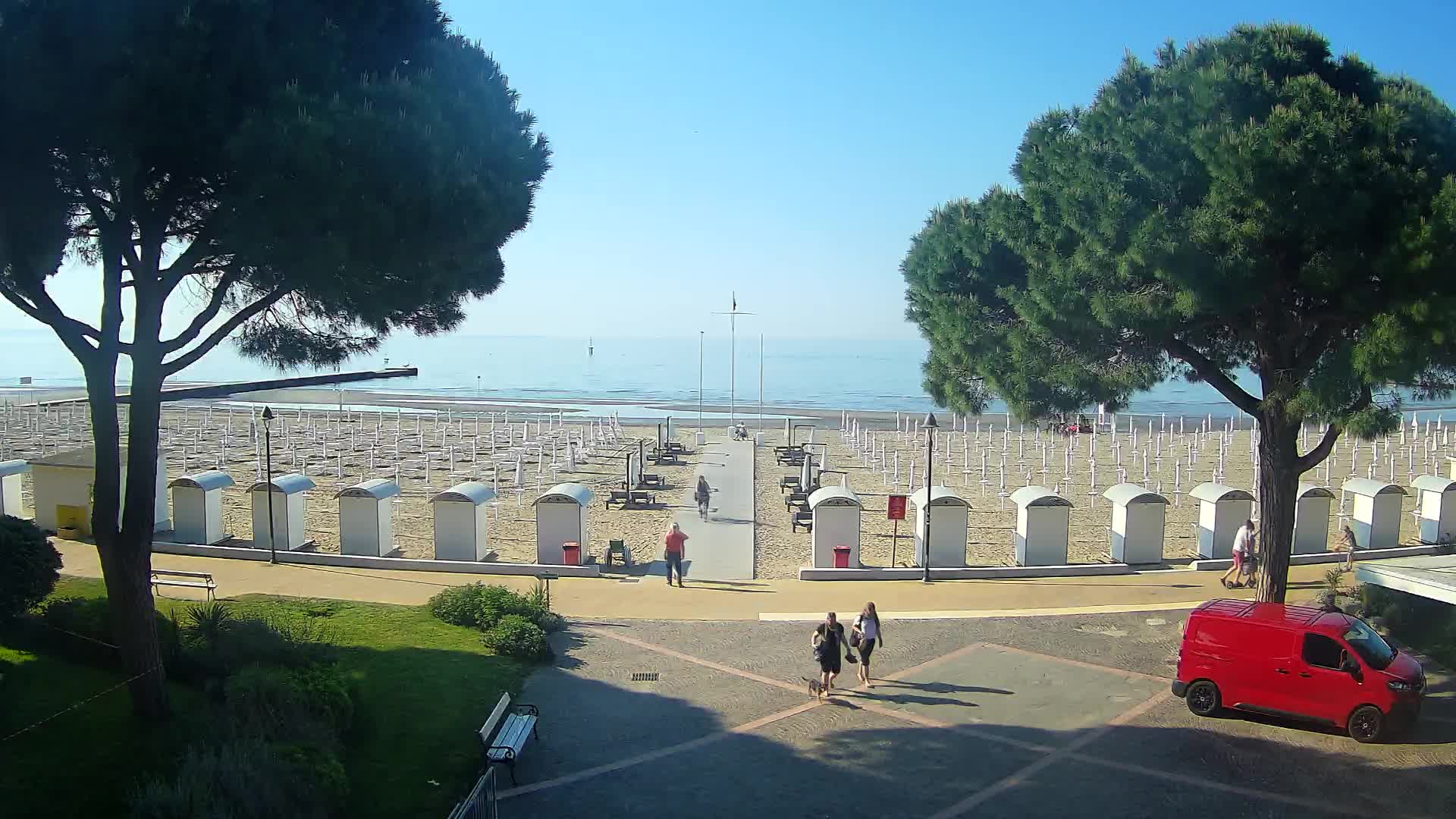 Grado Strand Eingang | Live-Ansicht der Küste