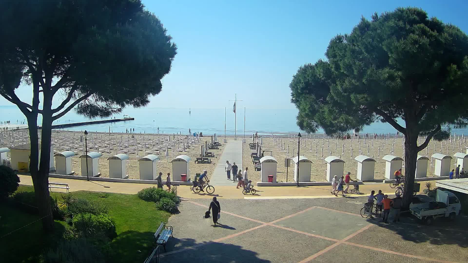Grado Strand Eingang | Live-Ansicht der Küste