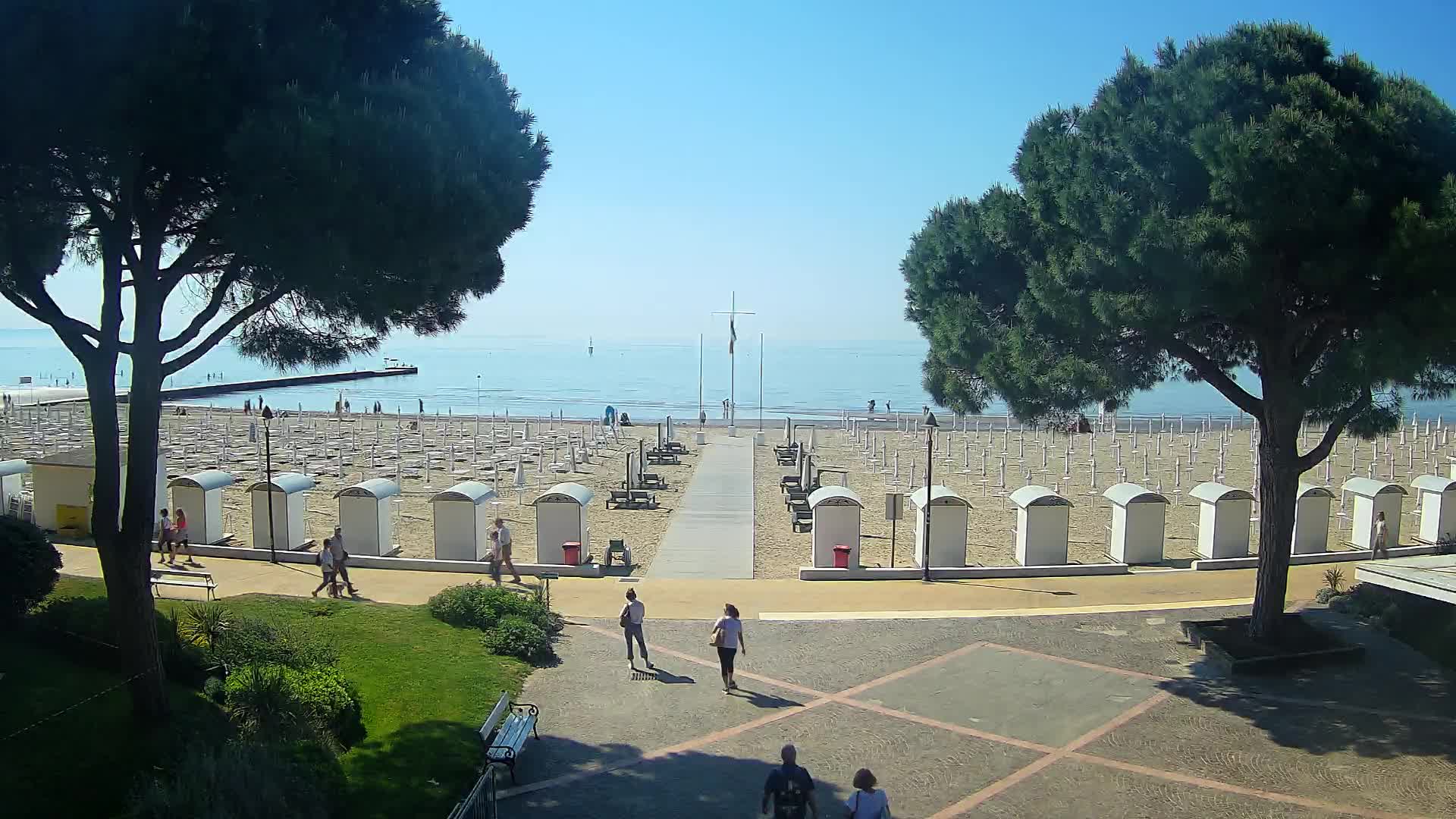 Grado Strand Eingang | Live-Ansicht der Küste