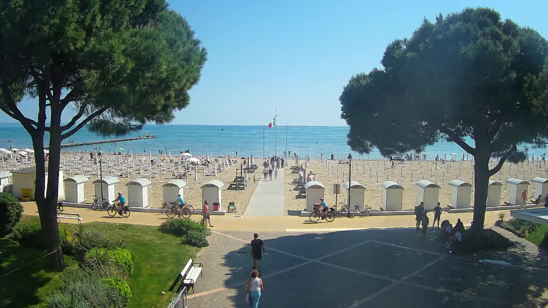 Grado Strand Eingang | Live-Ansicht der Küste
