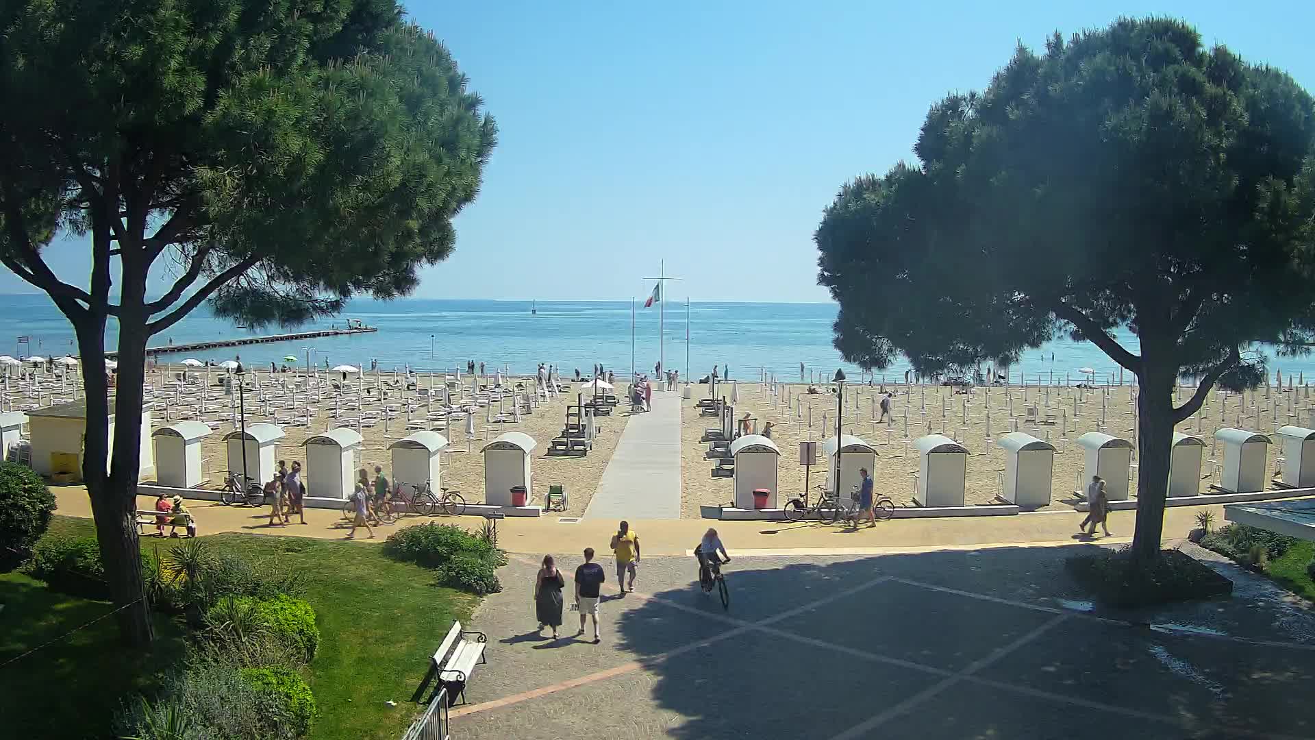 Grado Strand Eingang | Live-Ansicht der Küste