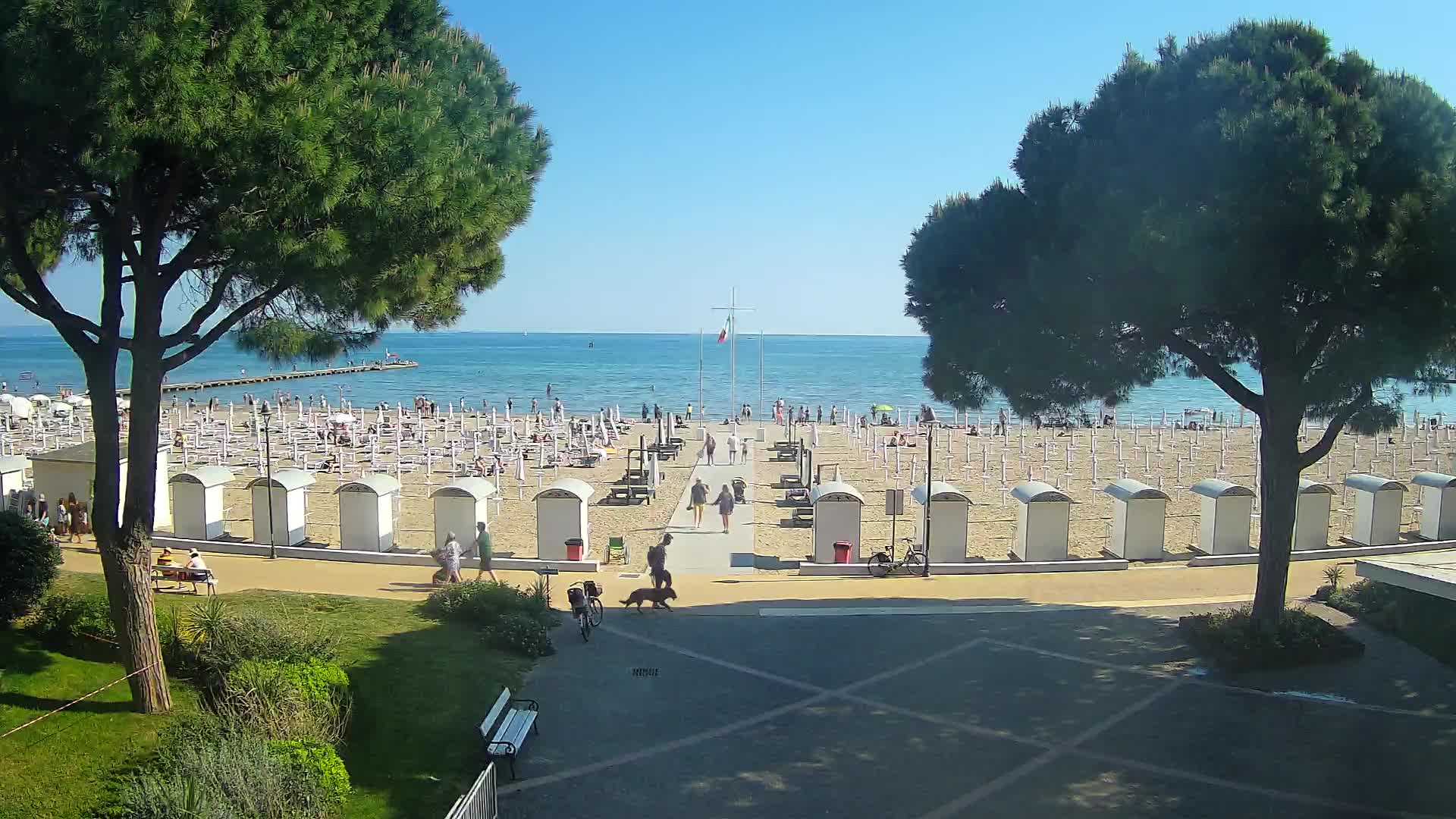 Grado Strand Eingang | Live-Ansicht der Küste