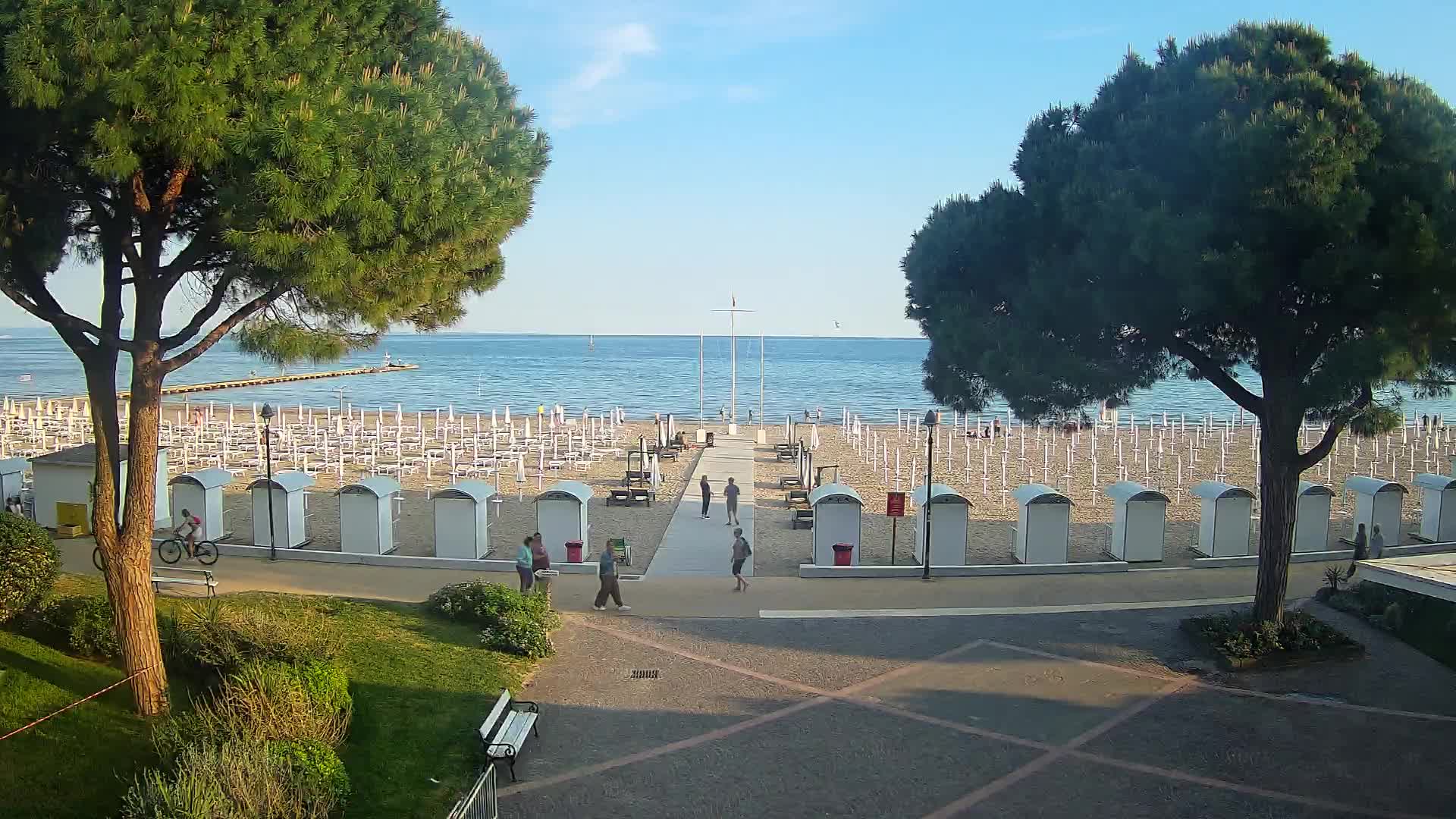 Grado Strand Eingang | Live-Ansicht der Küste
