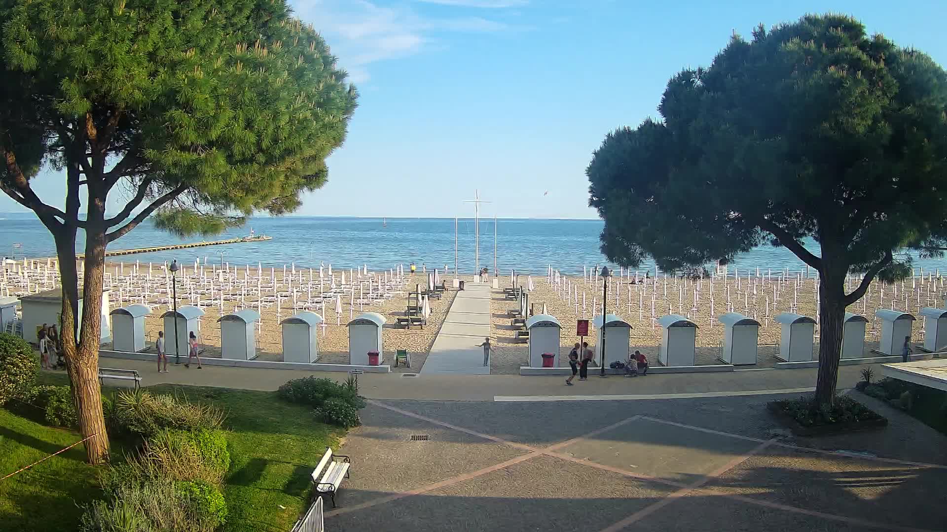 Entrée Plage Grado | Vue en Direct sur le Littoral