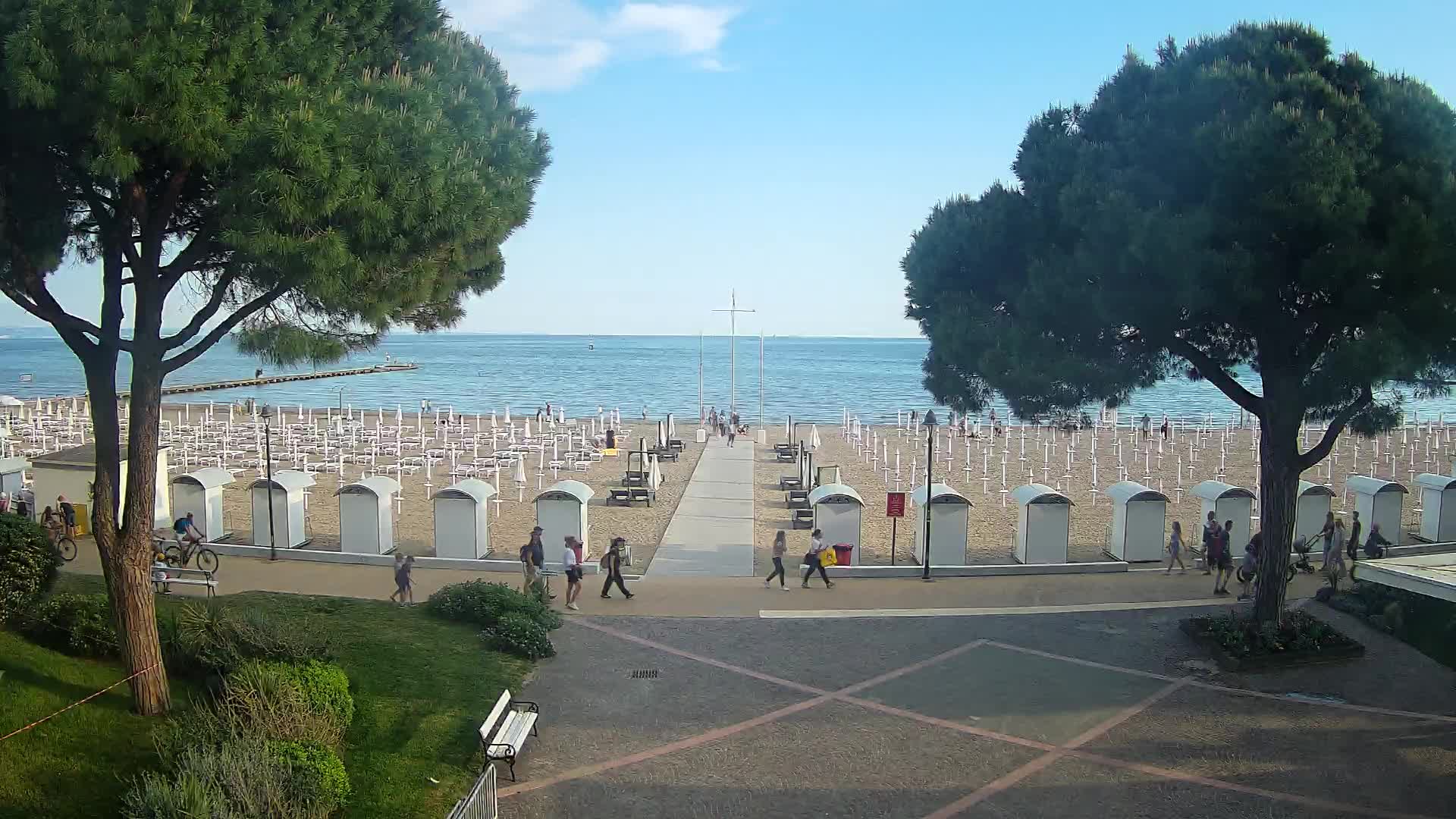 Entrée Plage Grado | Vue en Direct sur le Littoral