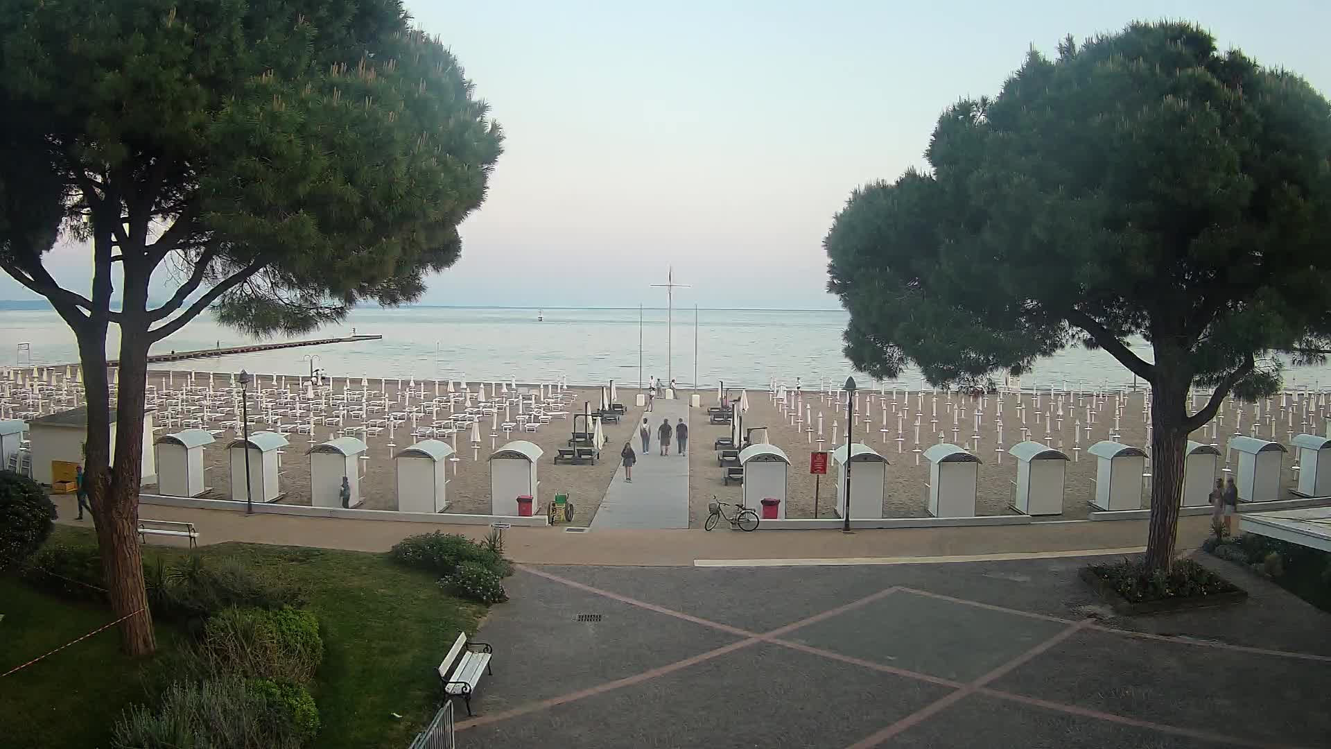 Entrée Plage Grado | Vue en Direct sur le Littoral